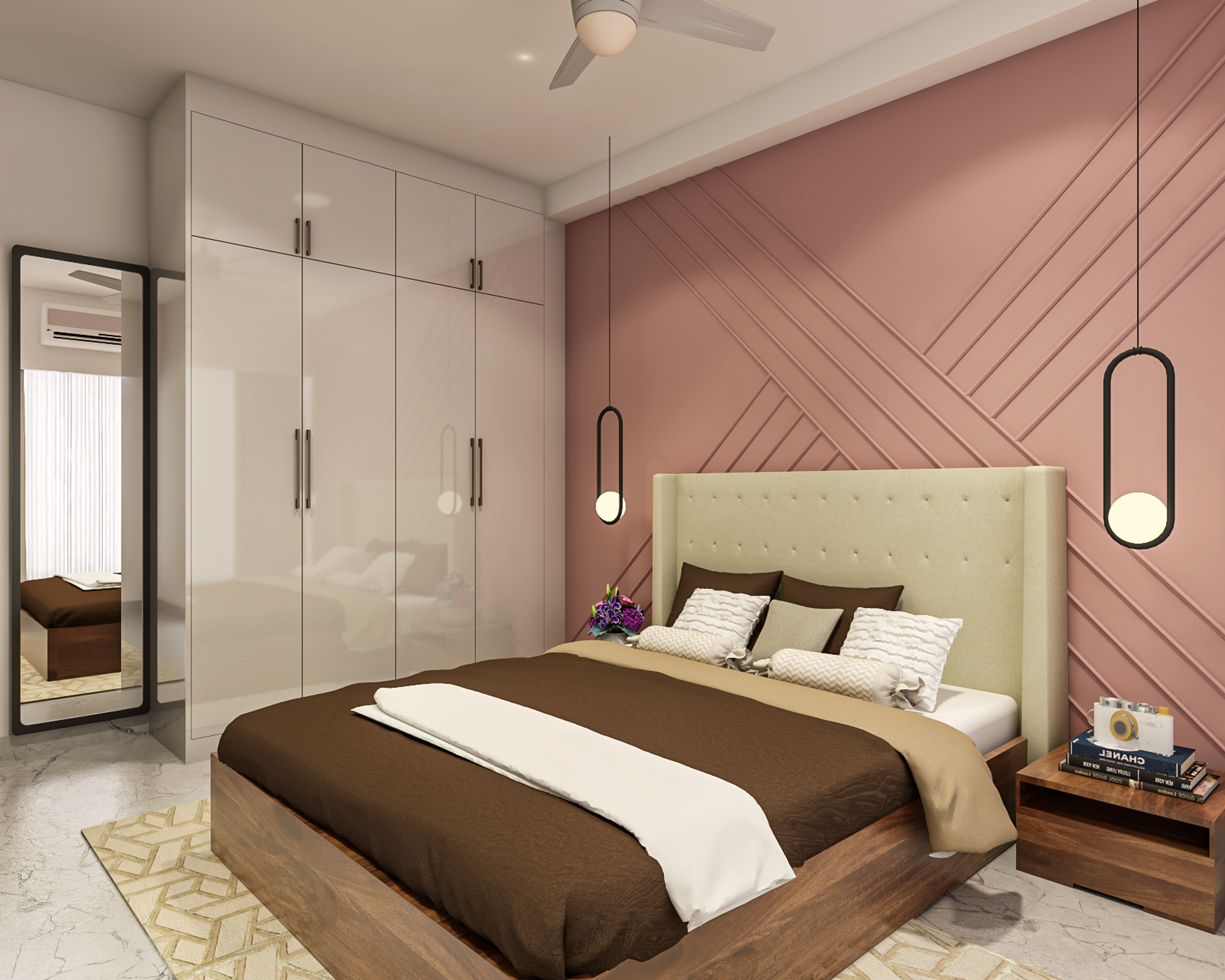 Victorian Style Compact Master Bedroom