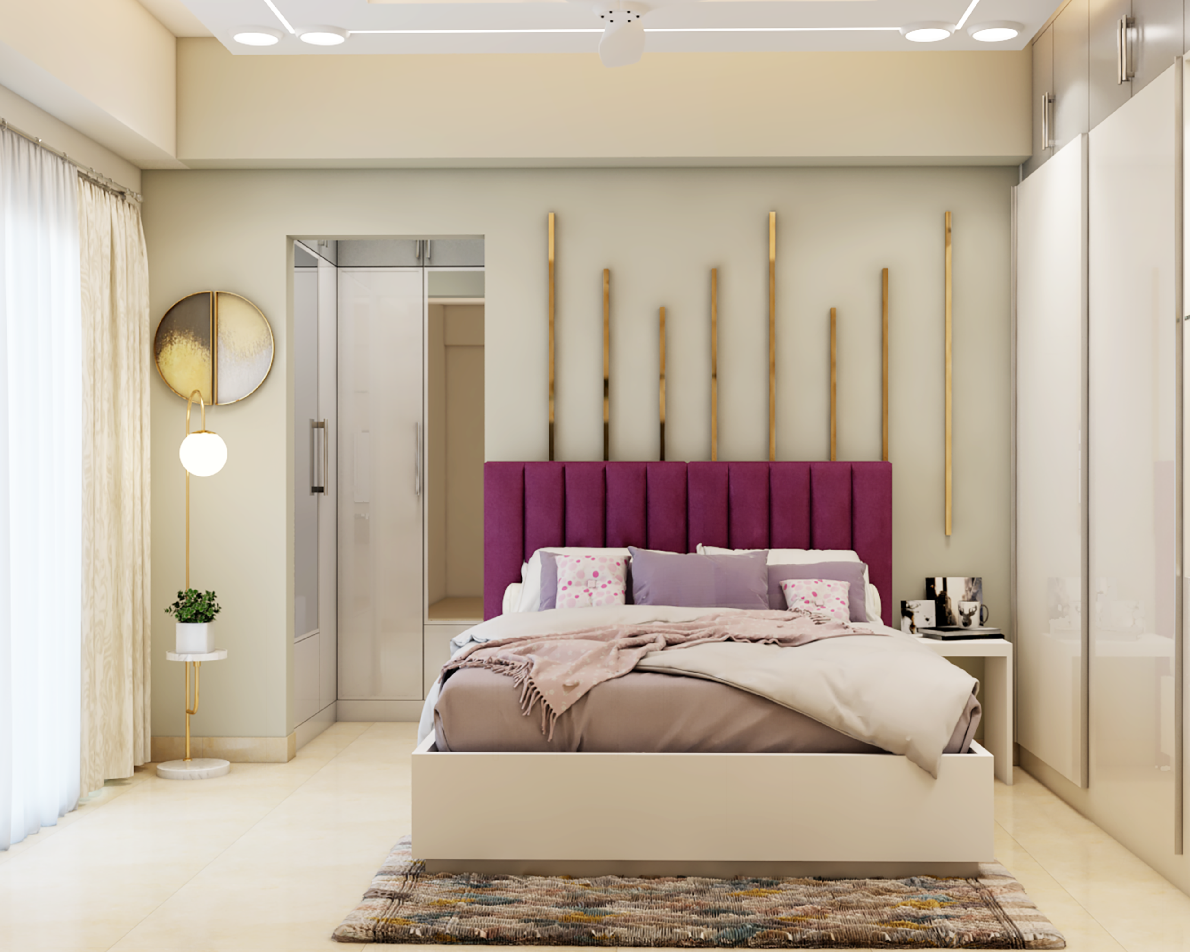 Compact Modern Master Bedroom