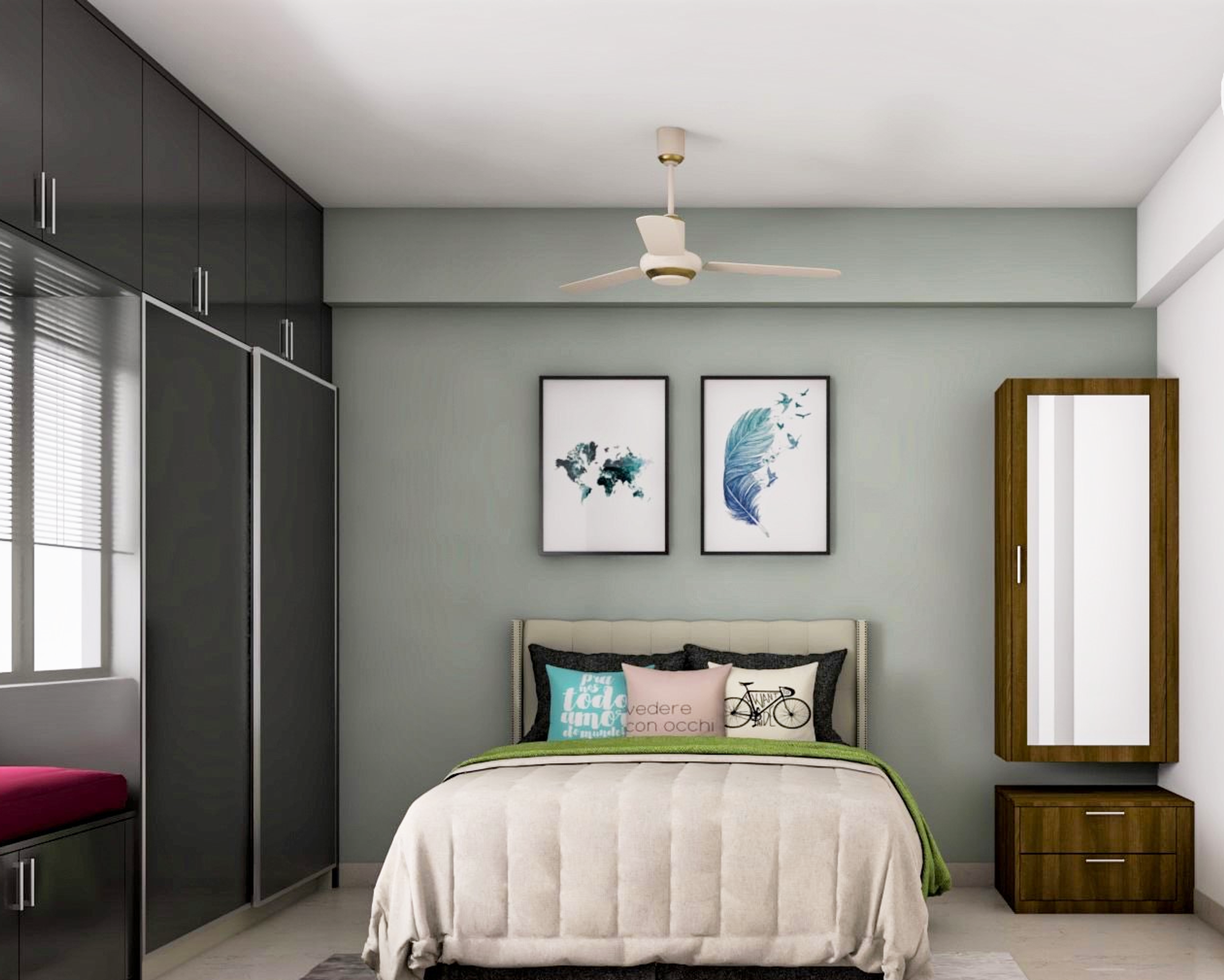 Contemporary Themed Multi-functional Master Bedroom