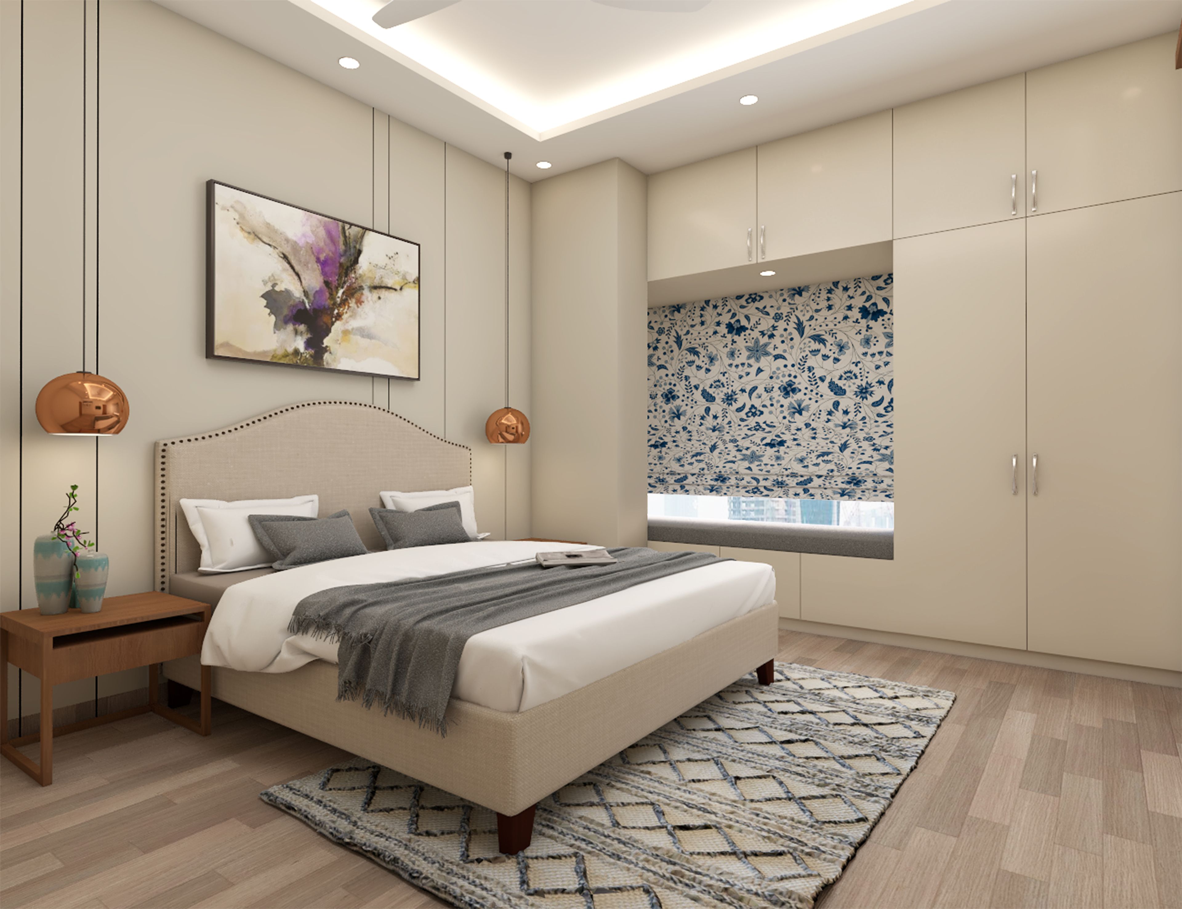 Modern Style Spacious Bedroom Design