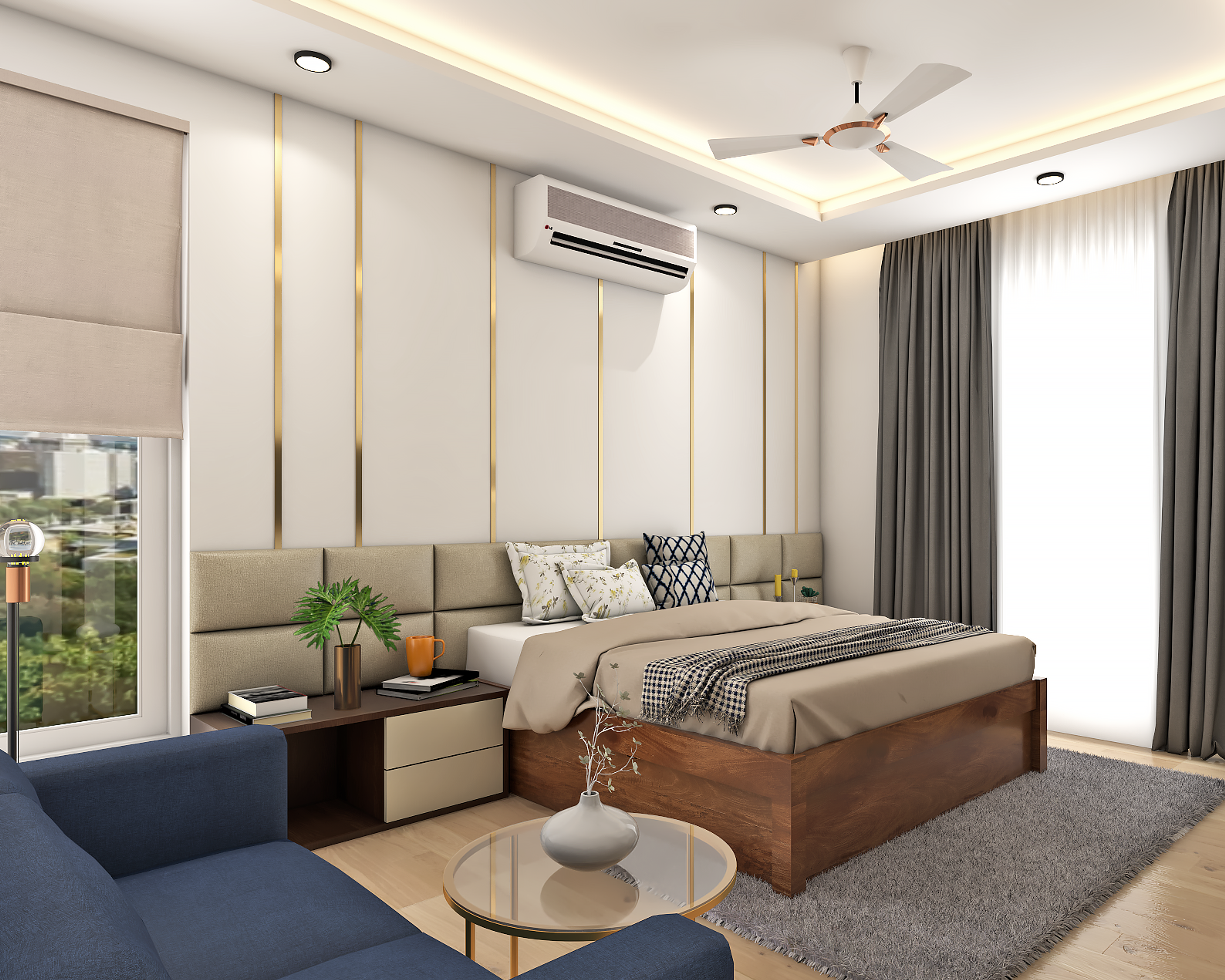 Convenient Multi-Functional Master Bedroom