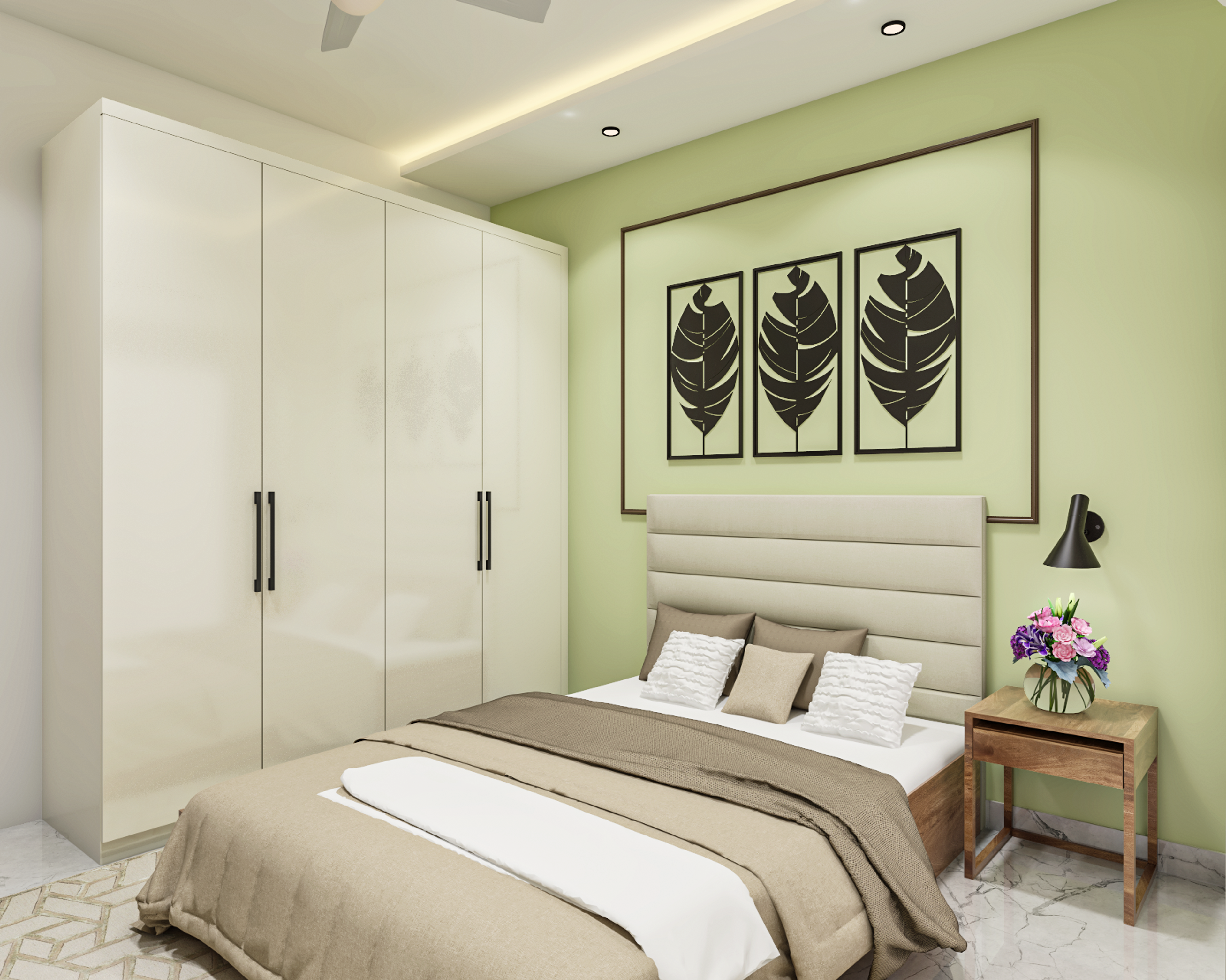 Low Maintenance Minimal  Compact Master Bedroom