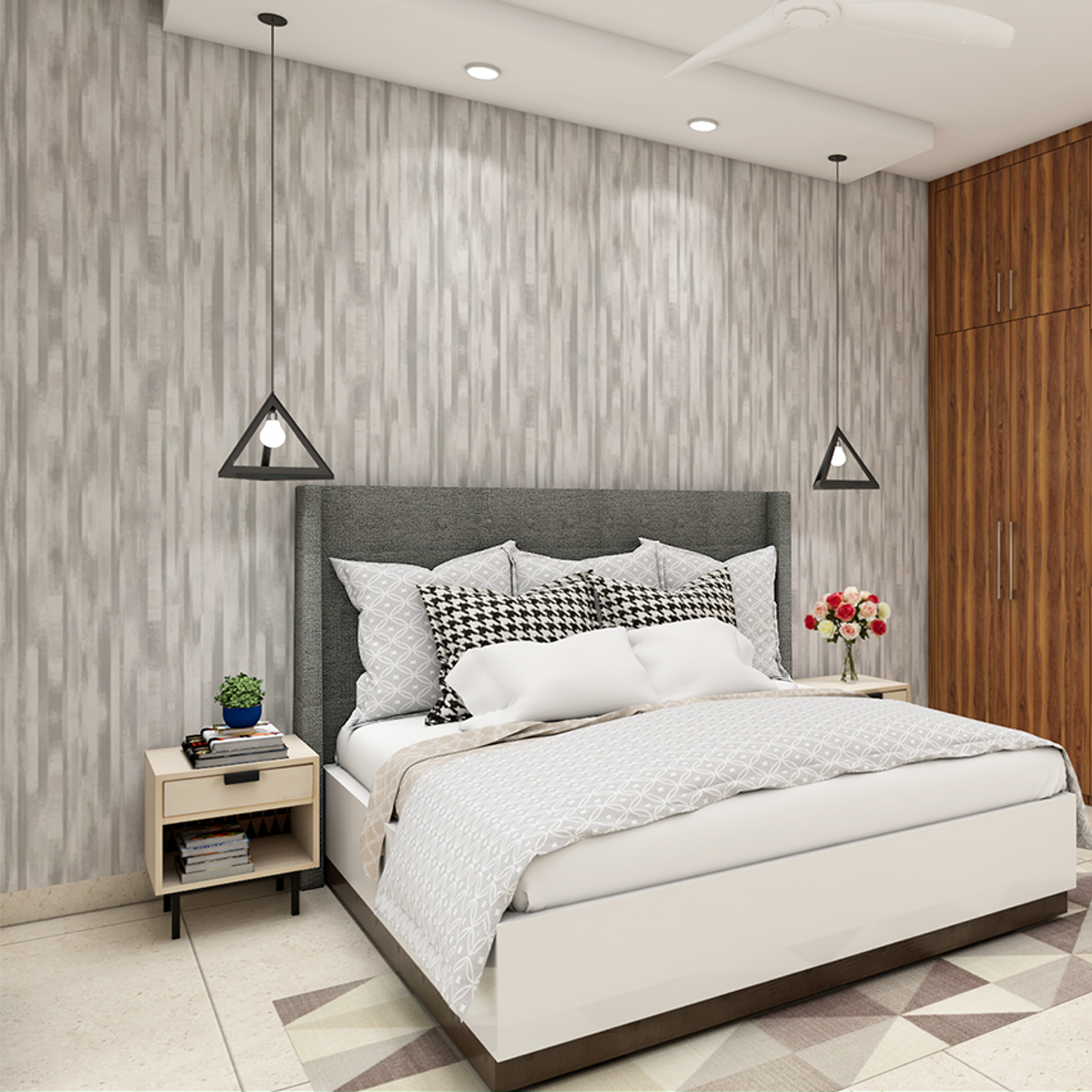 Modern Themed Convenient Master Bedroom