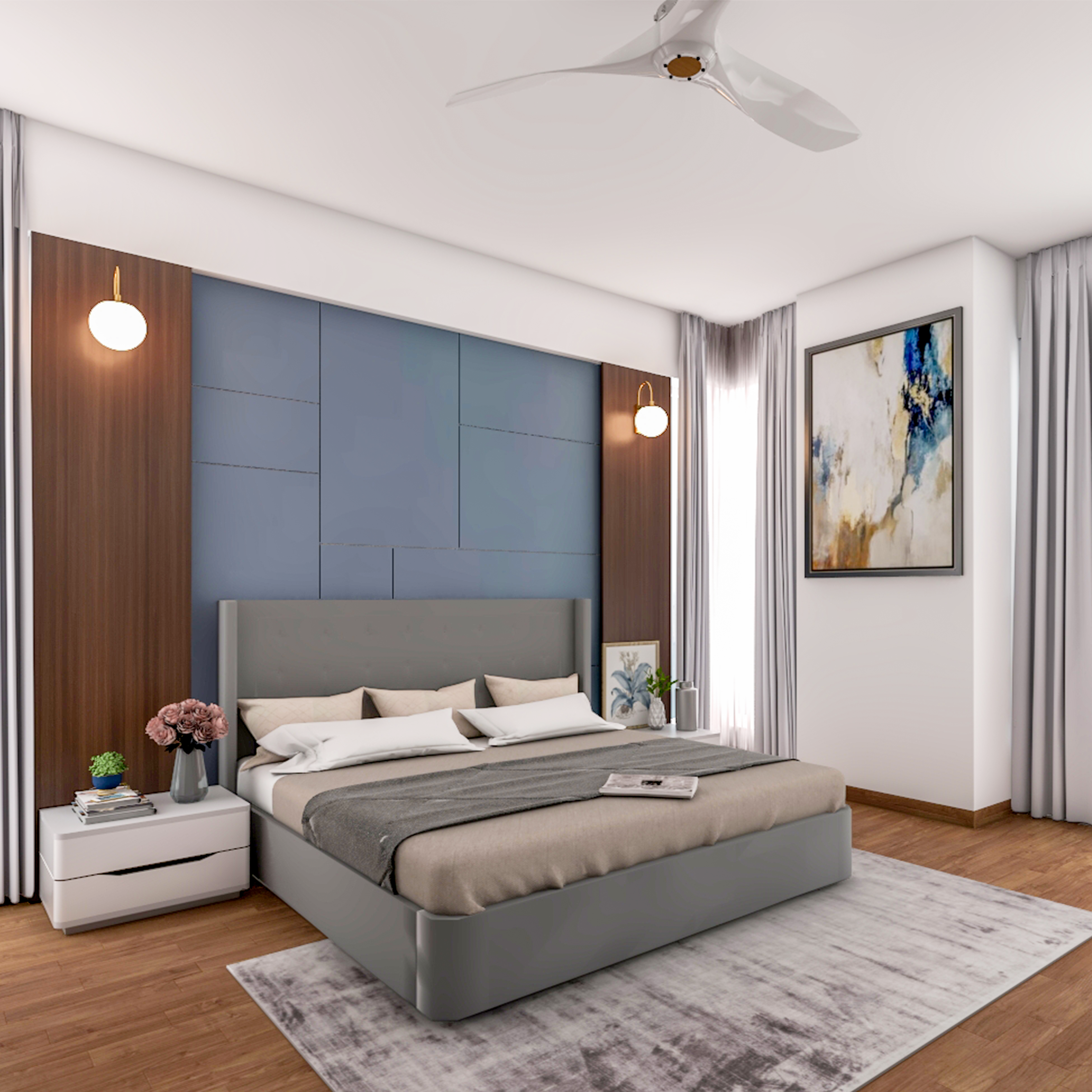 Spacious Modern Master Bedroom