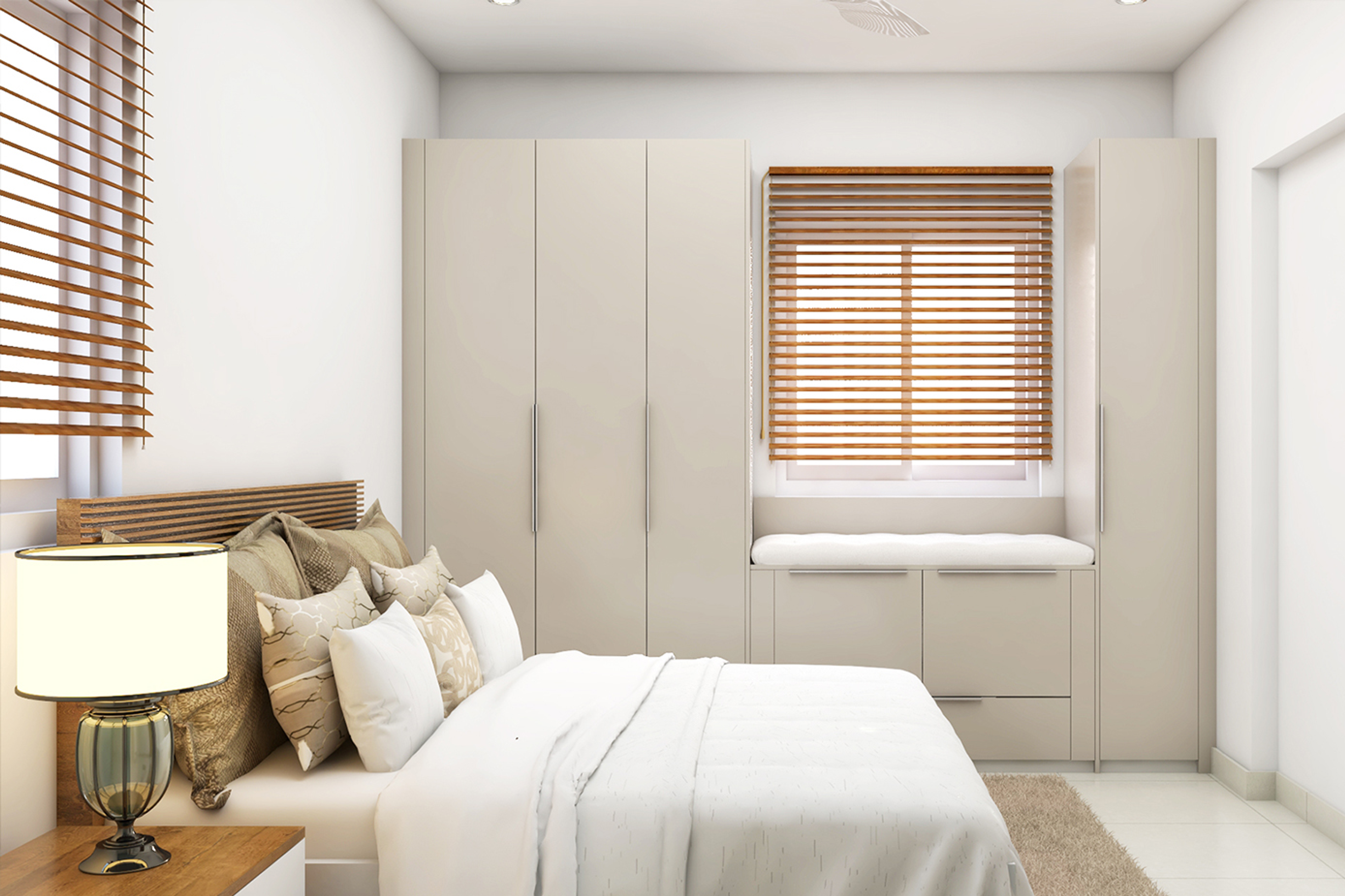 Convenient Maximum Storage Master Bedroom - Livspace