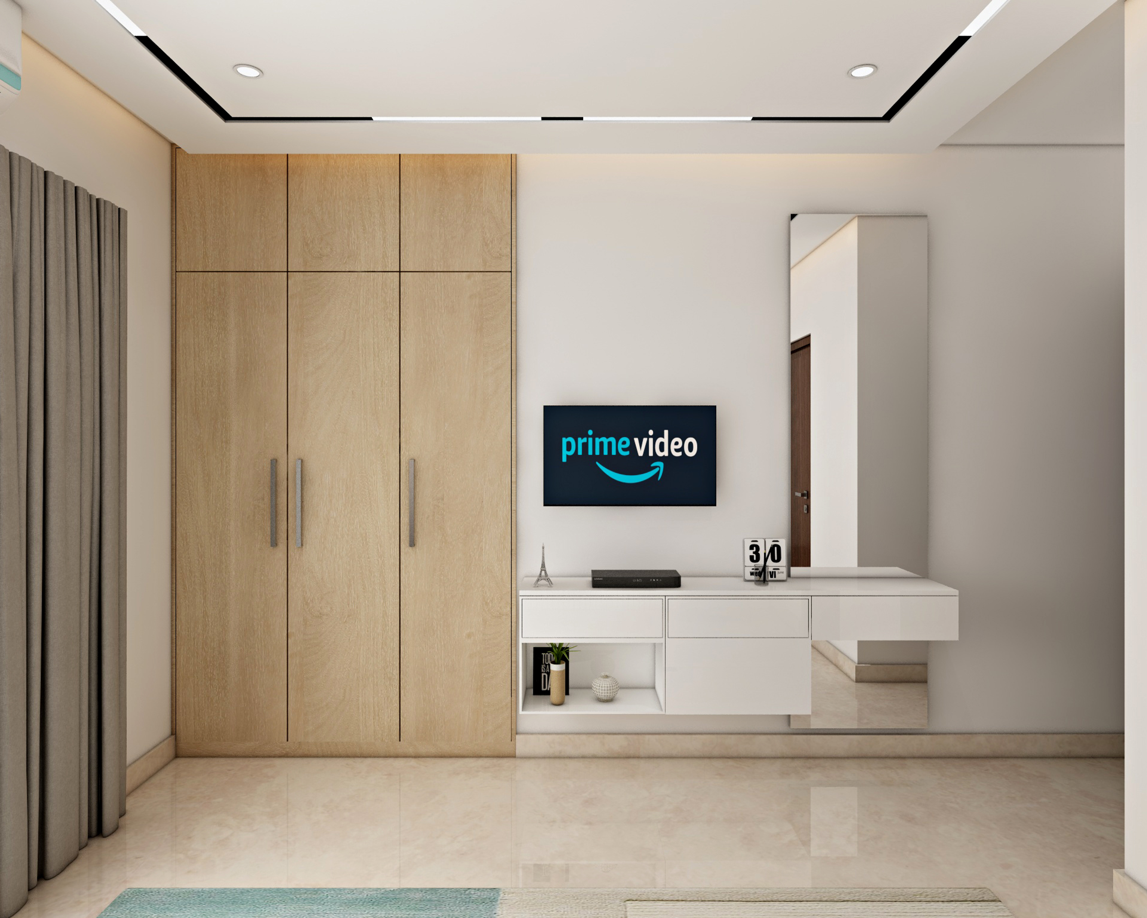 Minimal Design Stylish Bedroom - Livspace