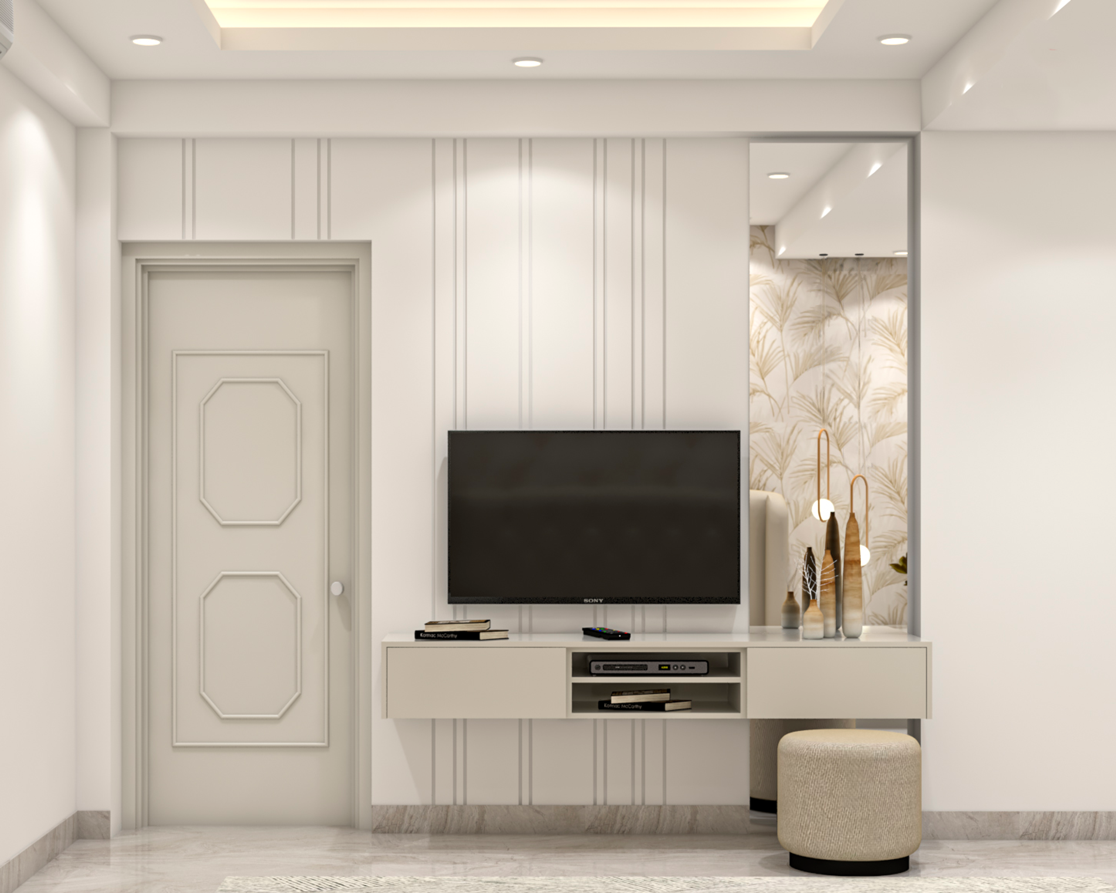 Contemporary Style Convenient Spacious Master Bedroom