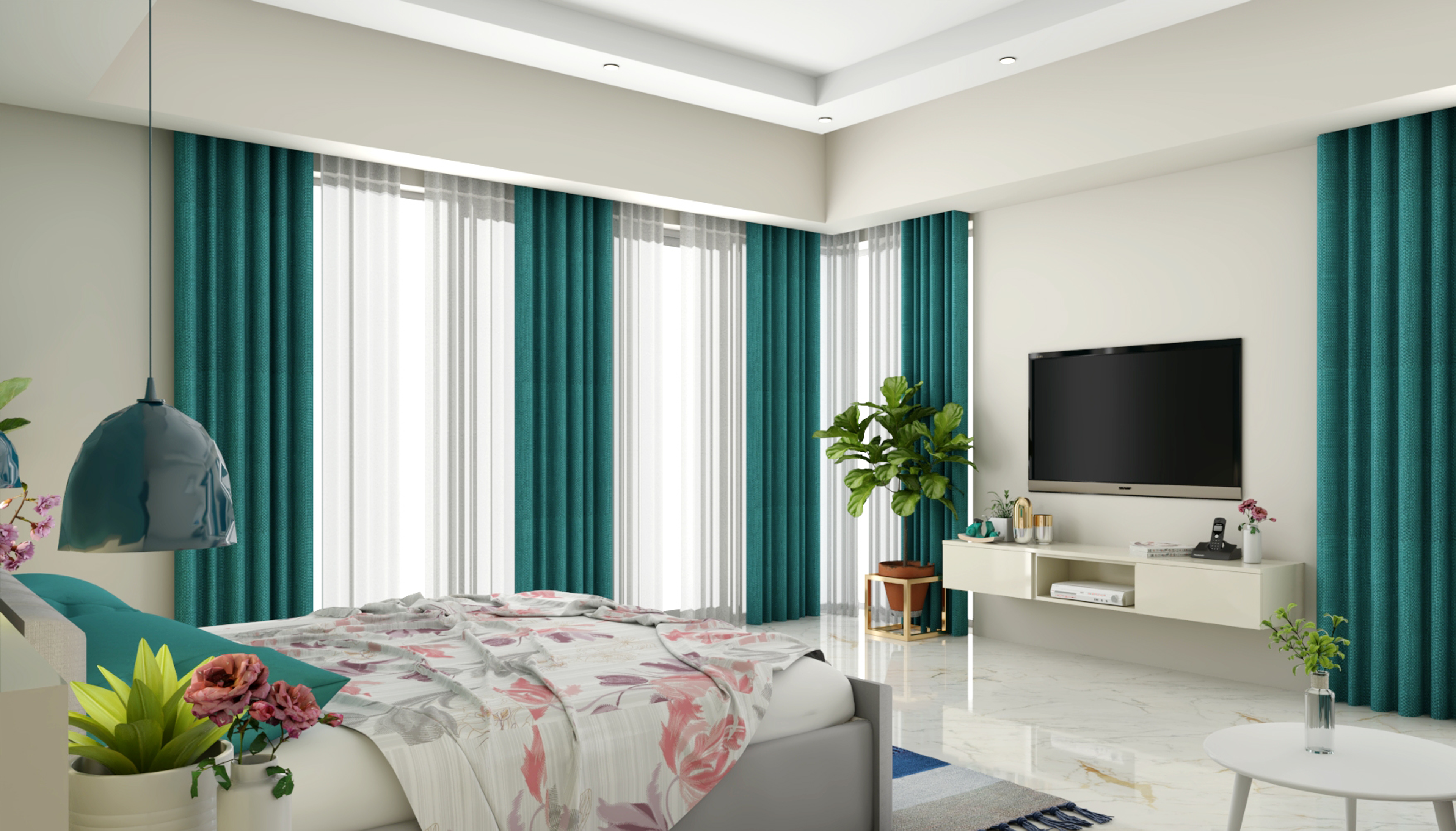 Convenient Spacious Master Bedroom - Livspace