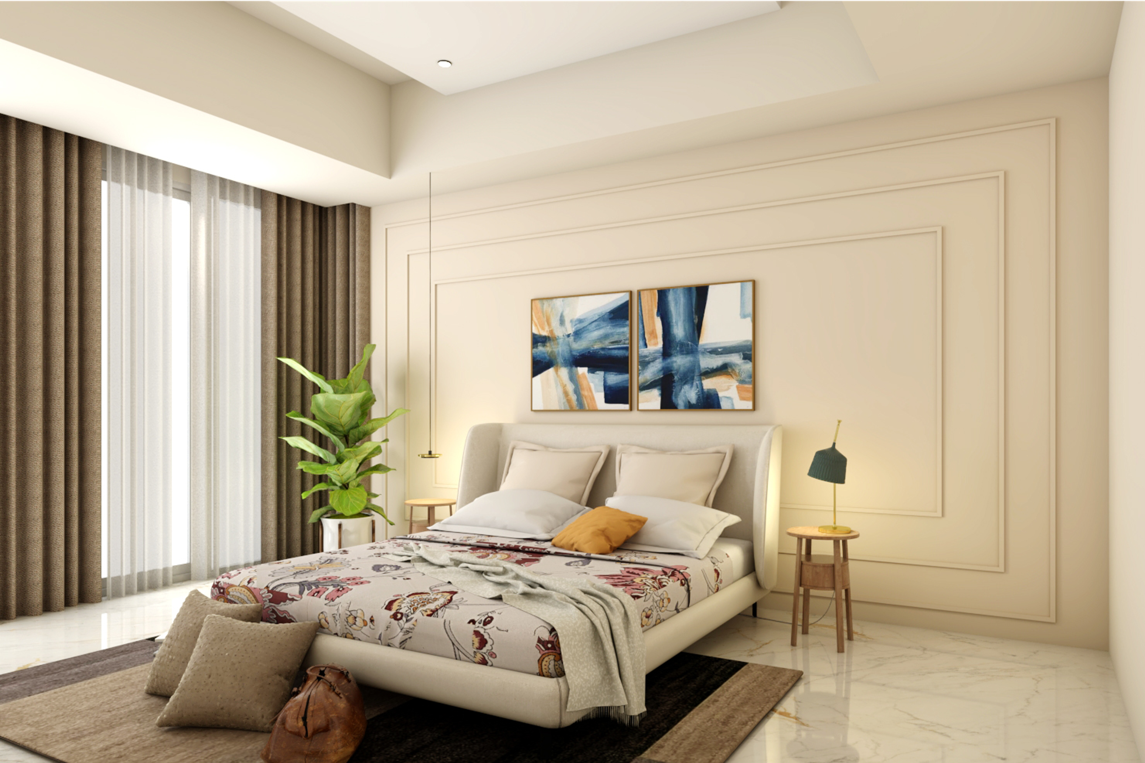 Modern Style Convenient Master Bedroom