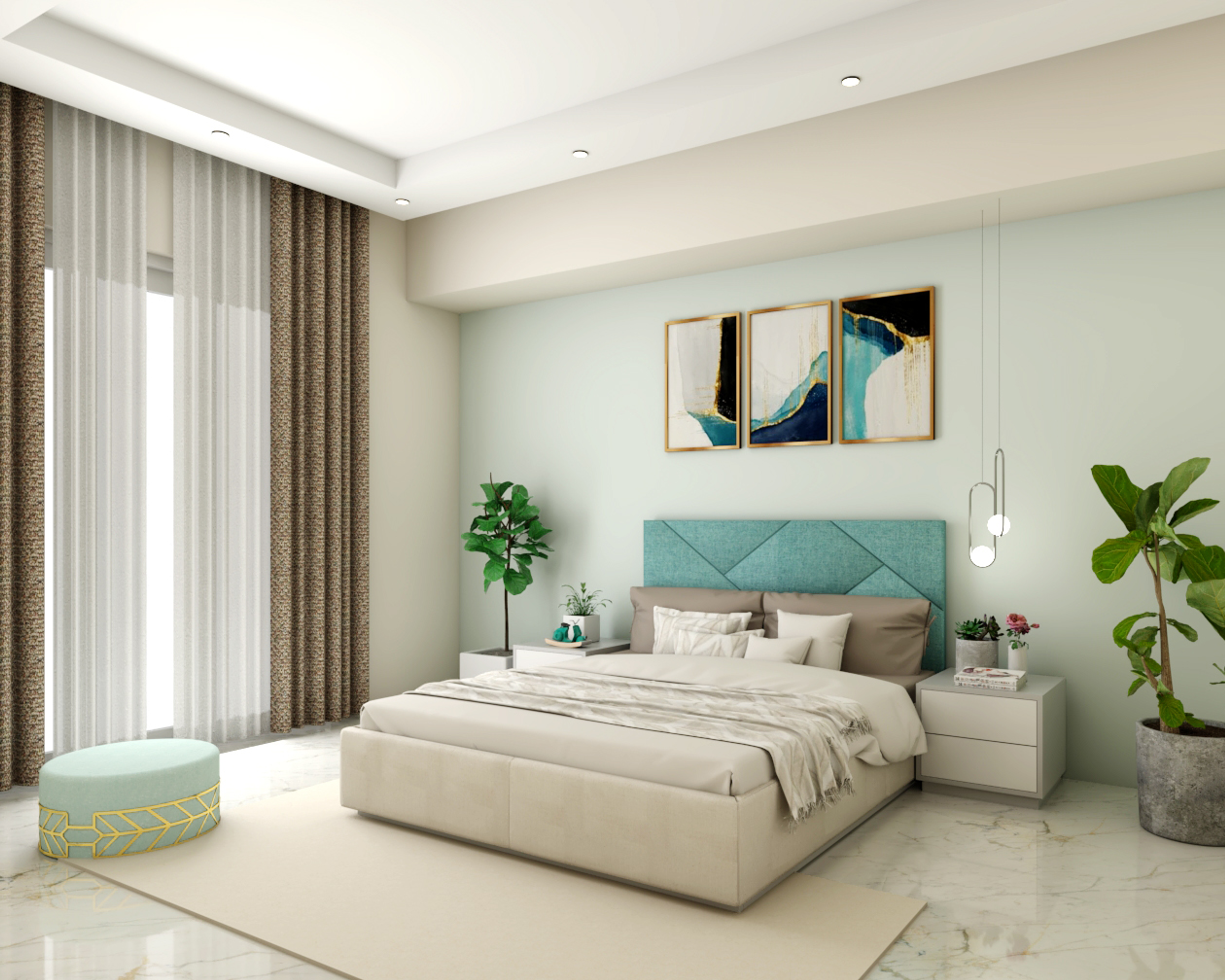 Modern Convenient Master Bedroom