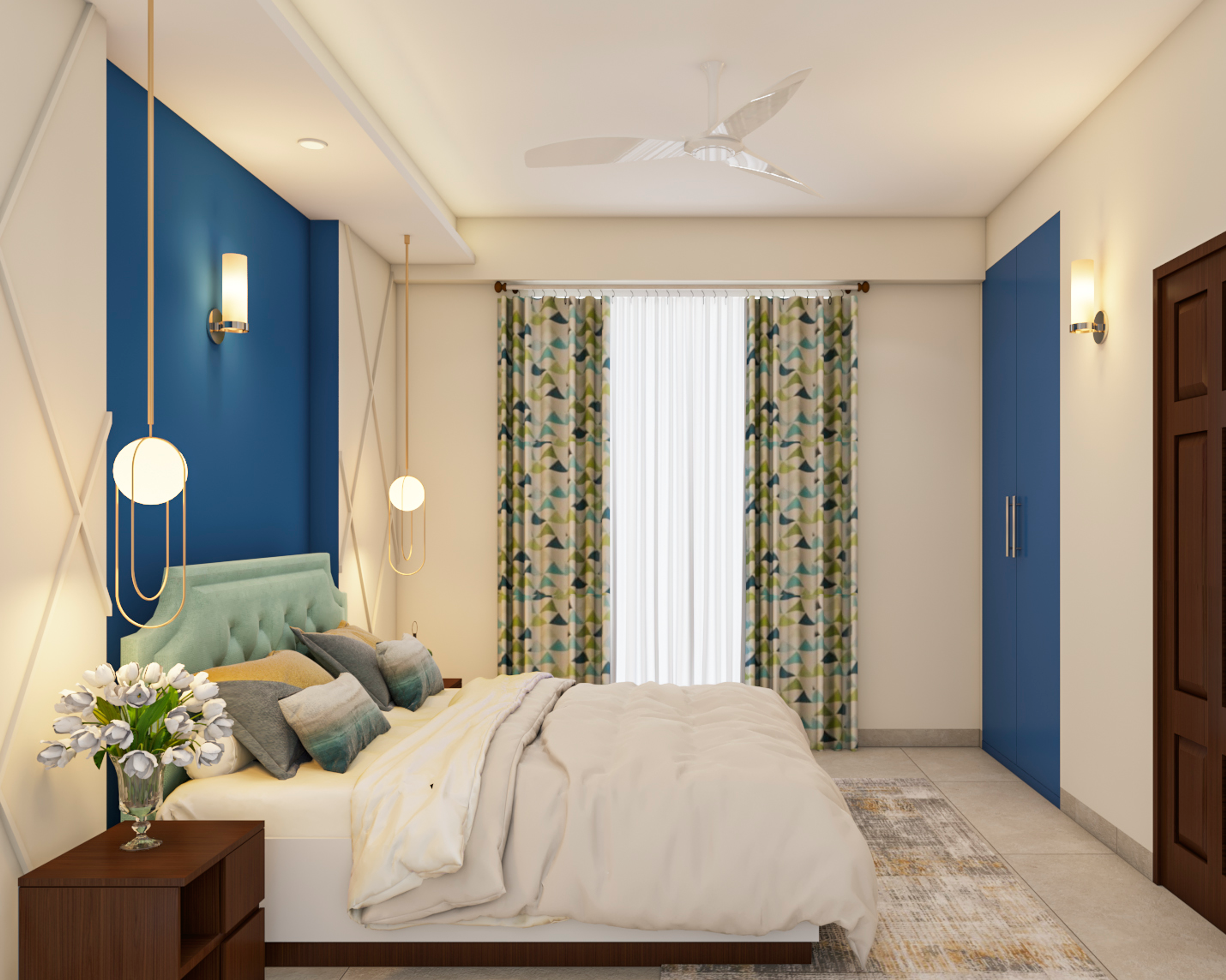 Modern Master Bedroom Design - Livspace