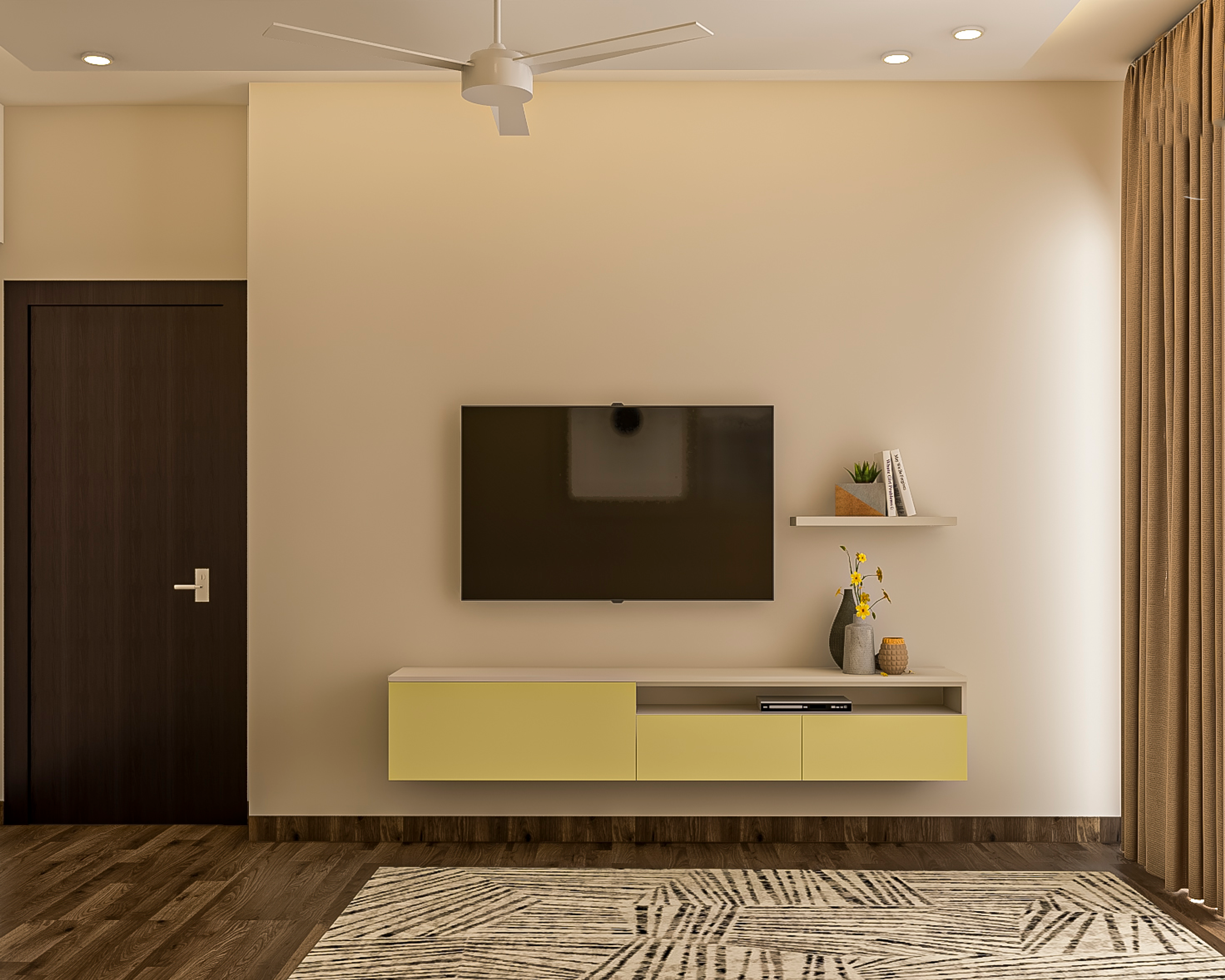 Budget-Friendly Modern Style Master Bedroom - Livspace