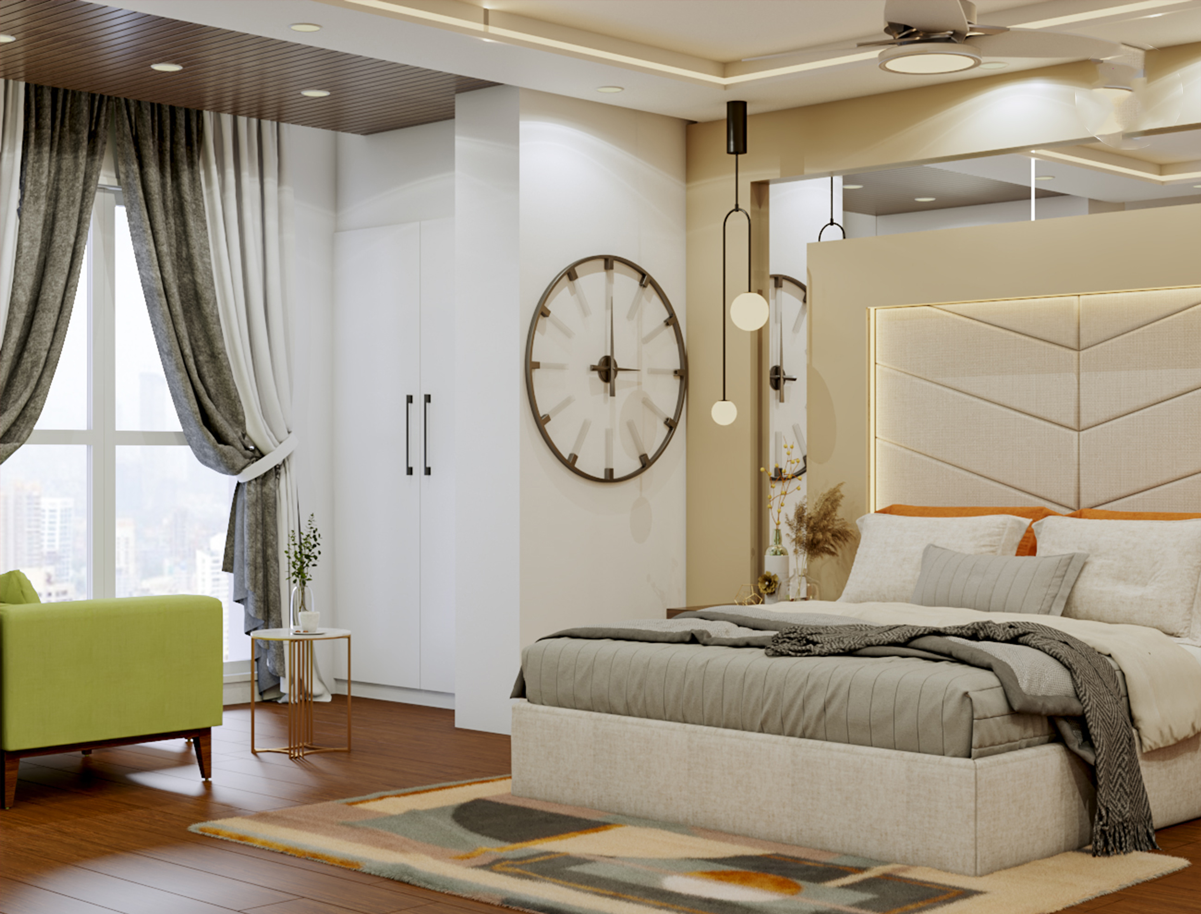 Convenient Master Bedroom - Livspace