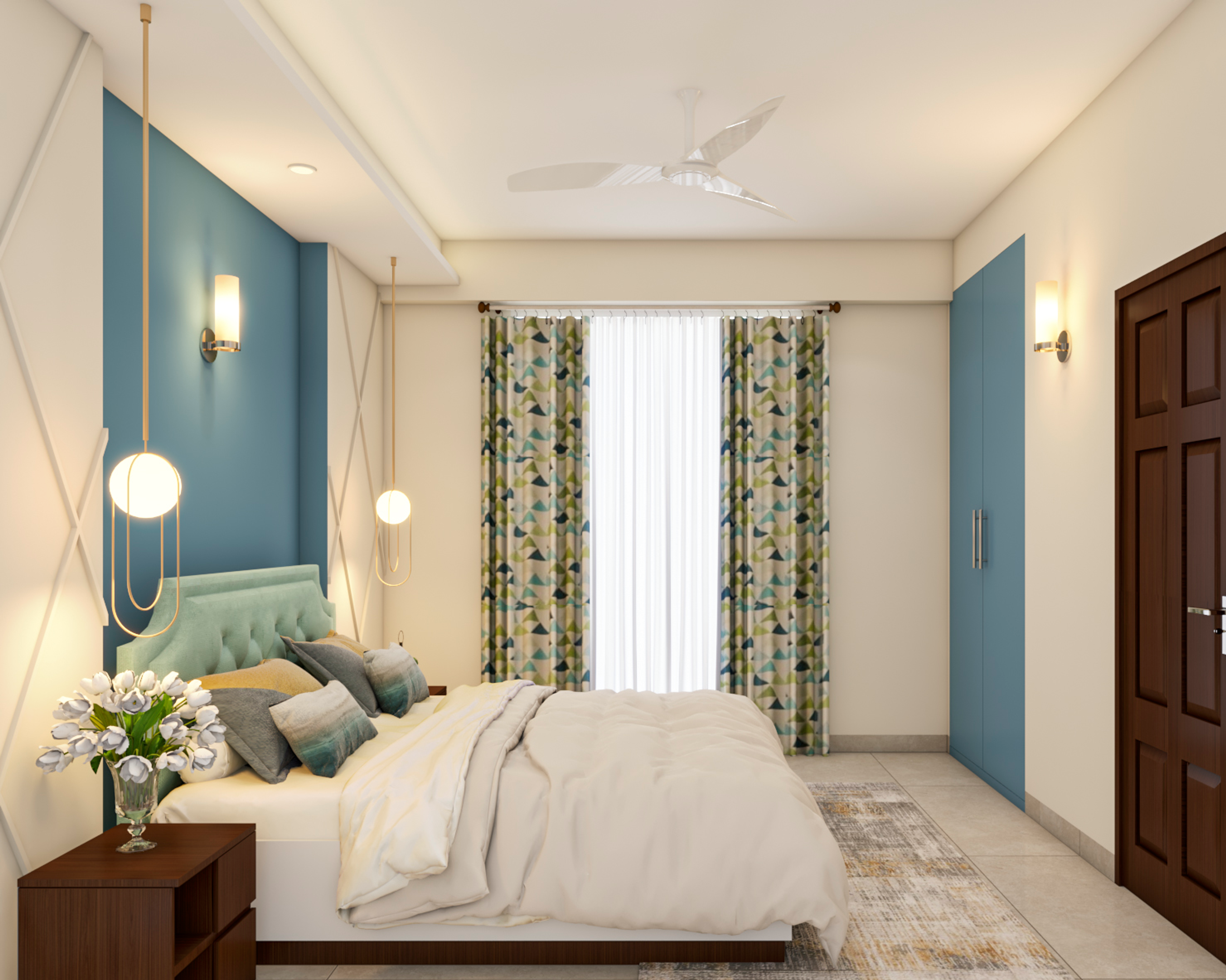 Minimal Style Spacious Master Bedroom