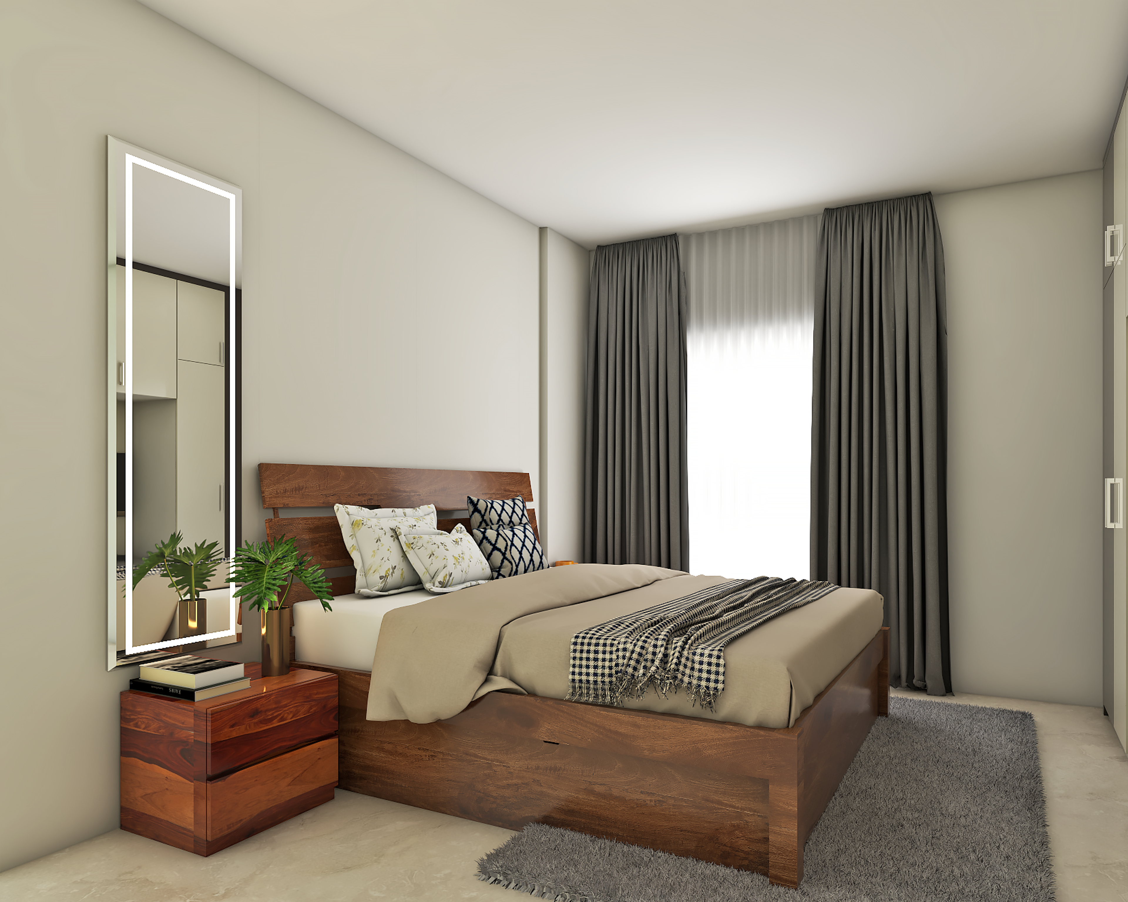 Modern Style Spacious Master Bedroom