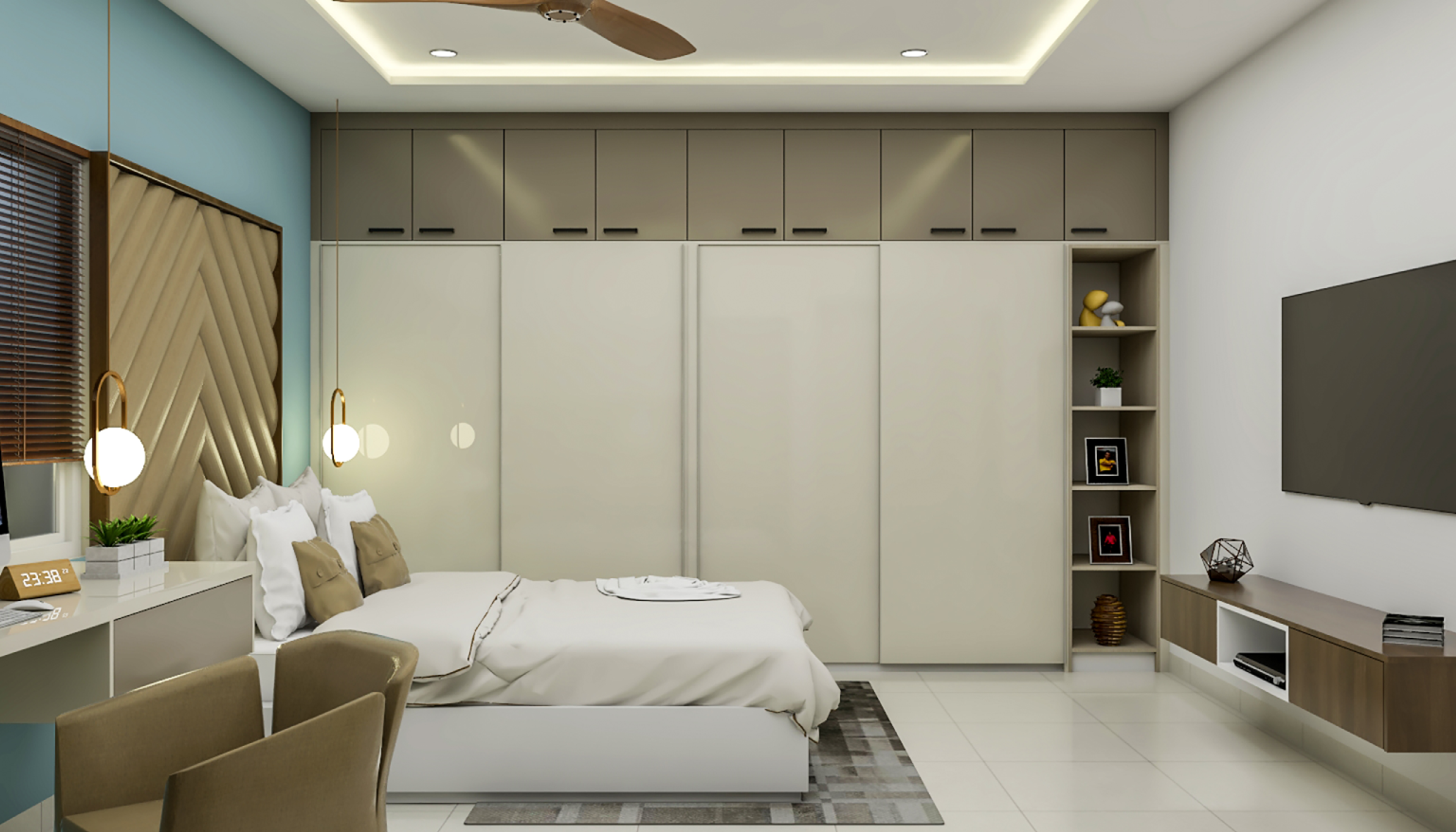 Modern Master Bedroom - Livspace