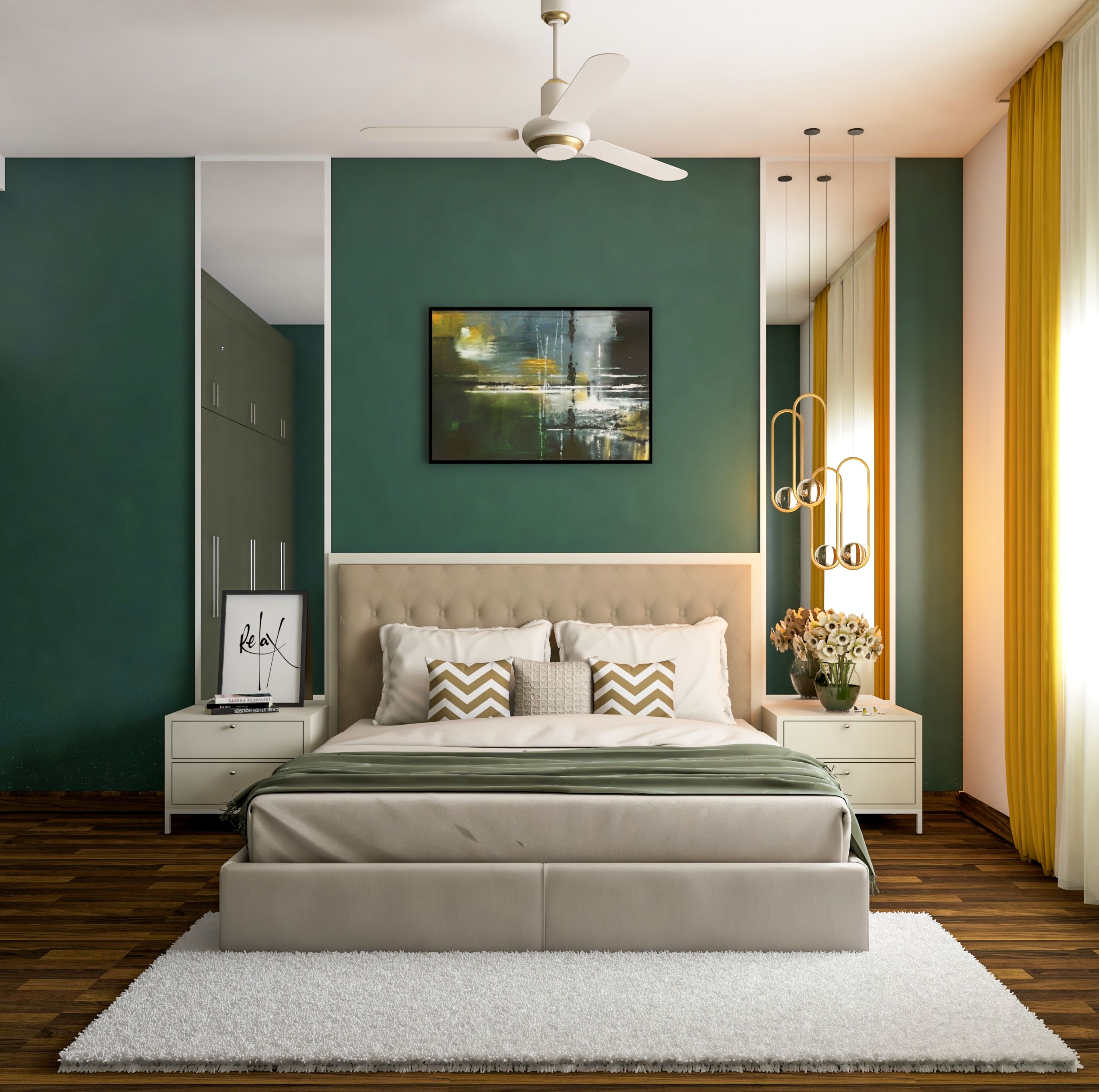 Spacious Modern Master Bedroom