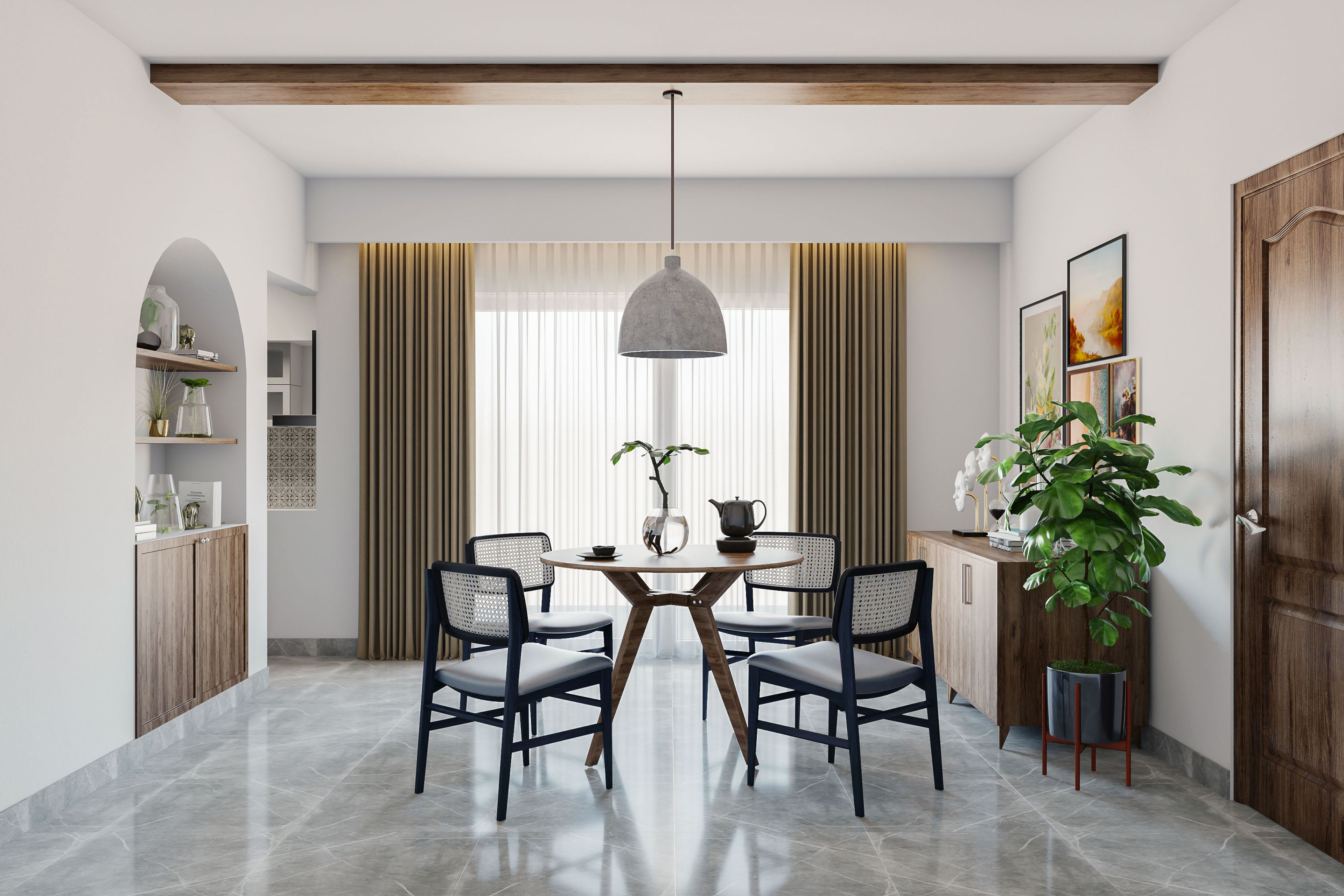 Spacious Dining Room Interiors