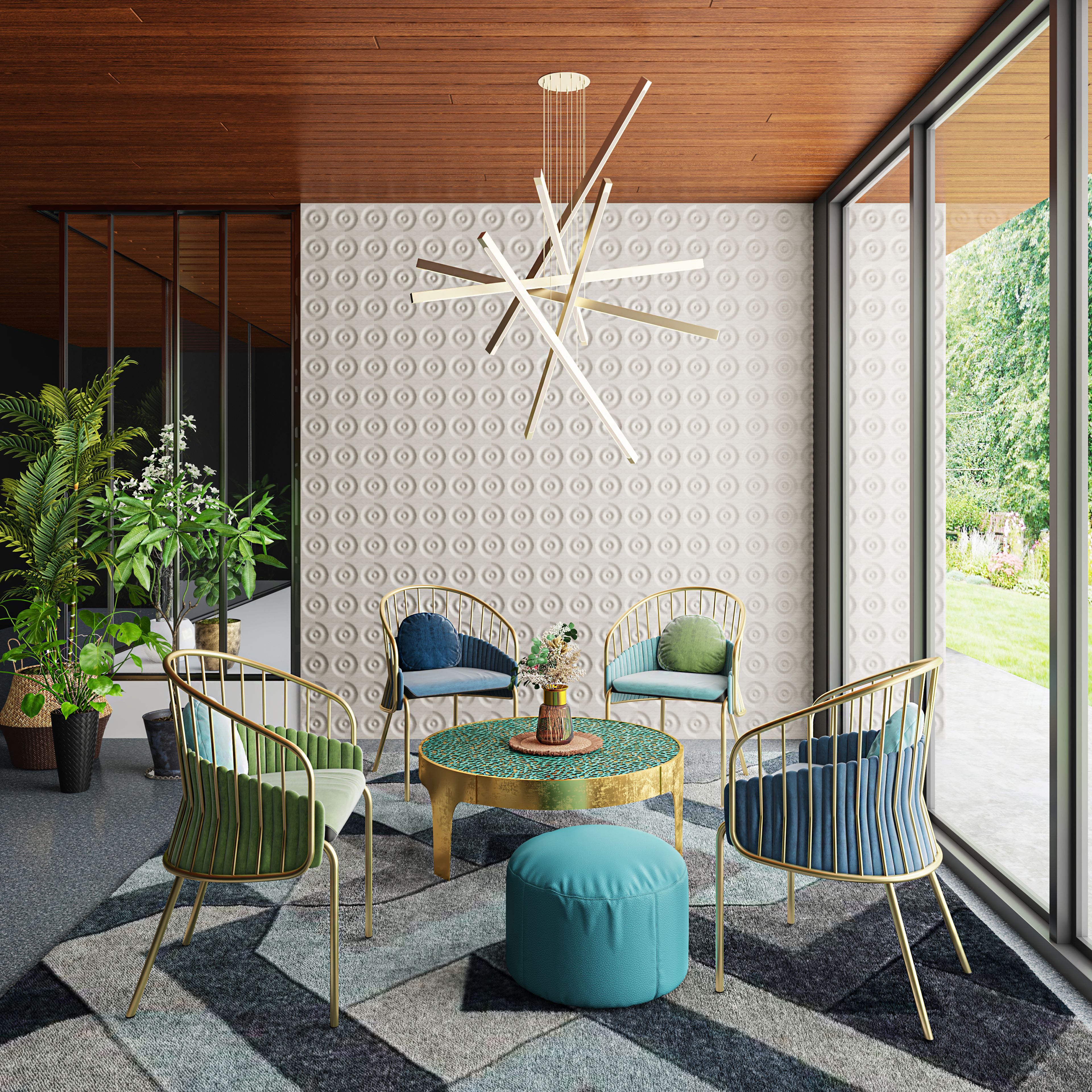 Coastal Themed Dining Room