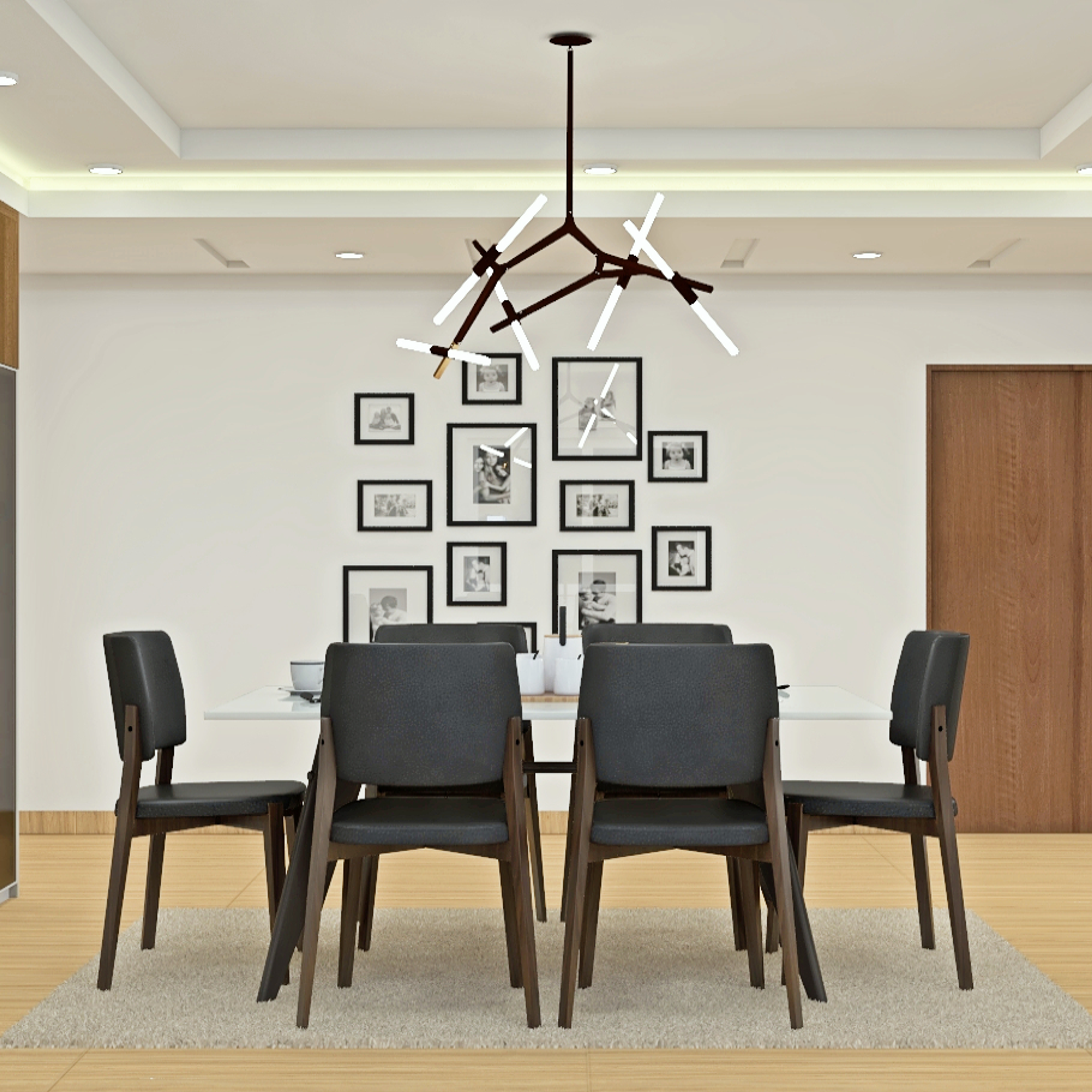 Minimalistic Spacious Dining Room