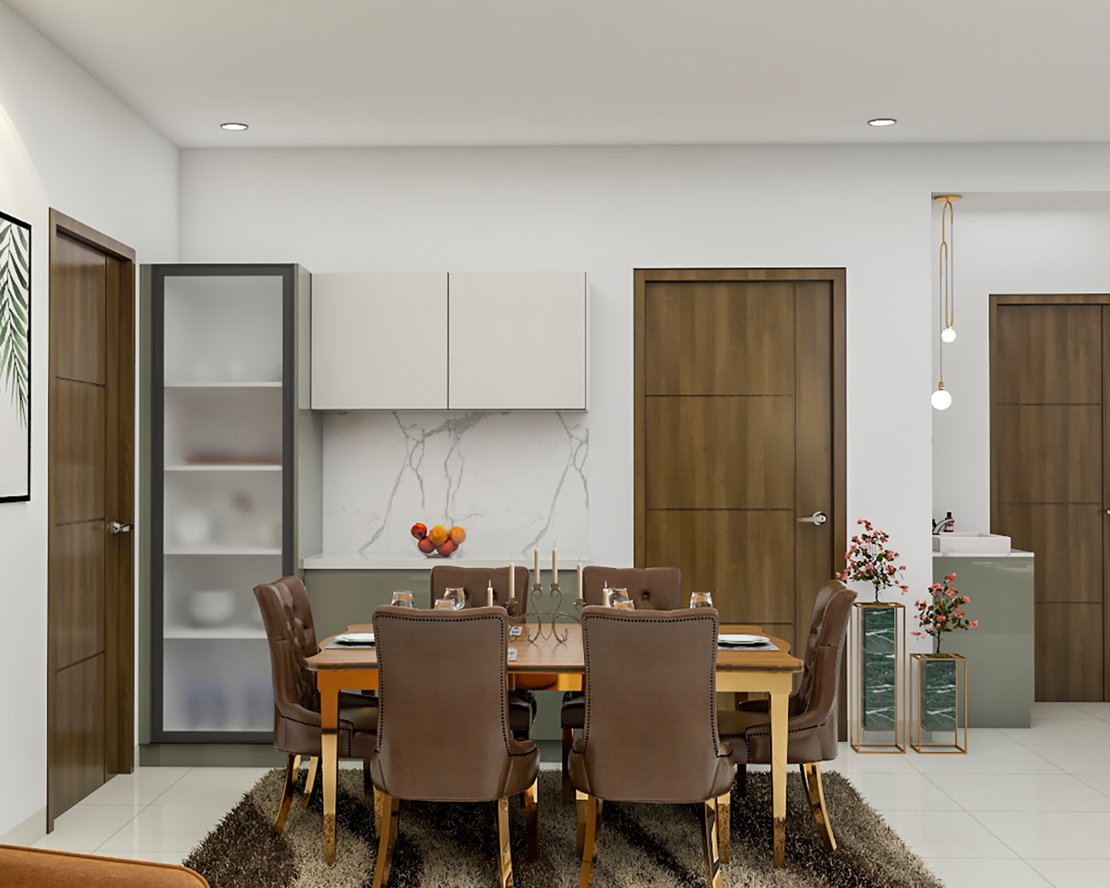 Modern and Spacious Dining Room Design