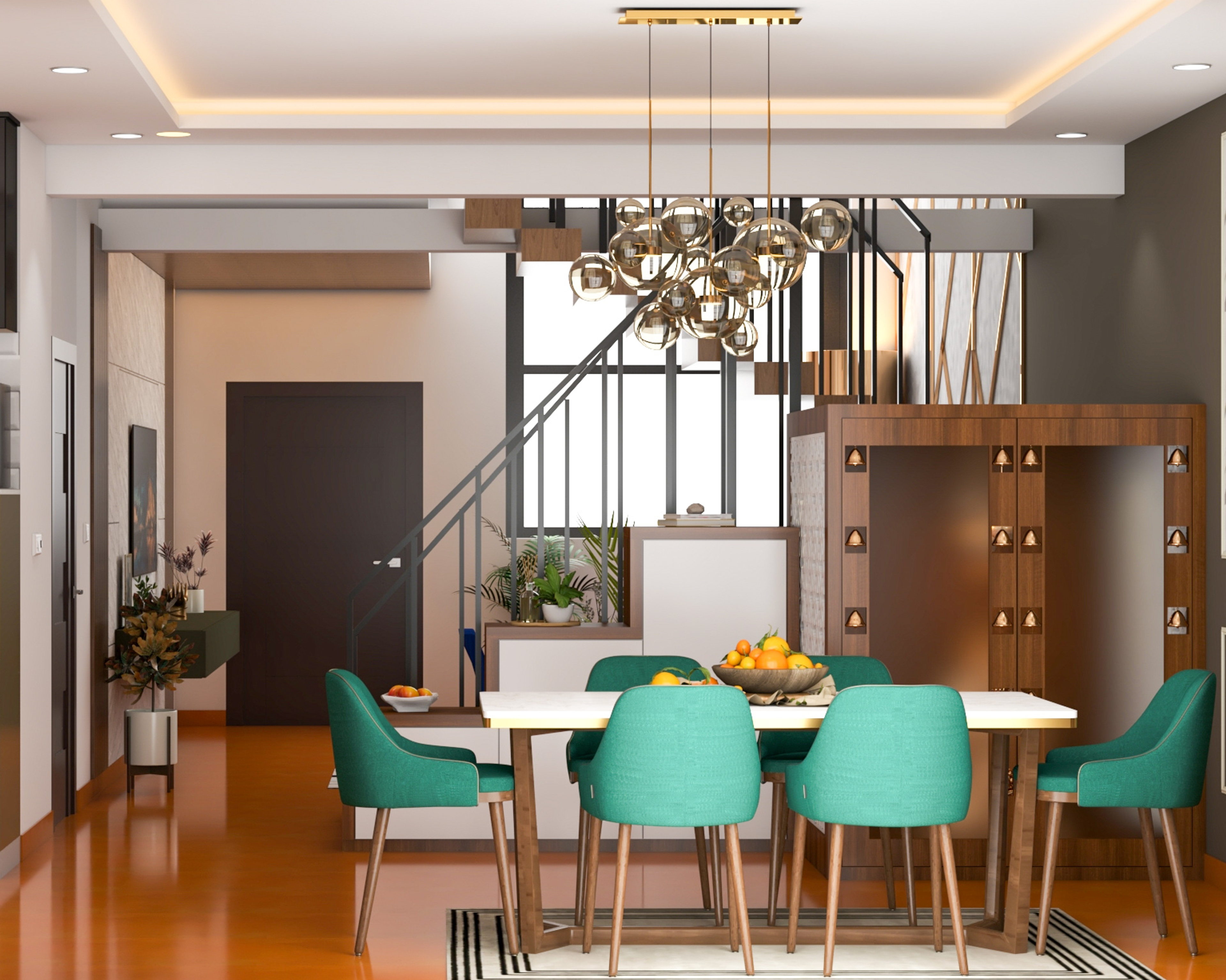 Spacious & Convenient Dining Room Designs