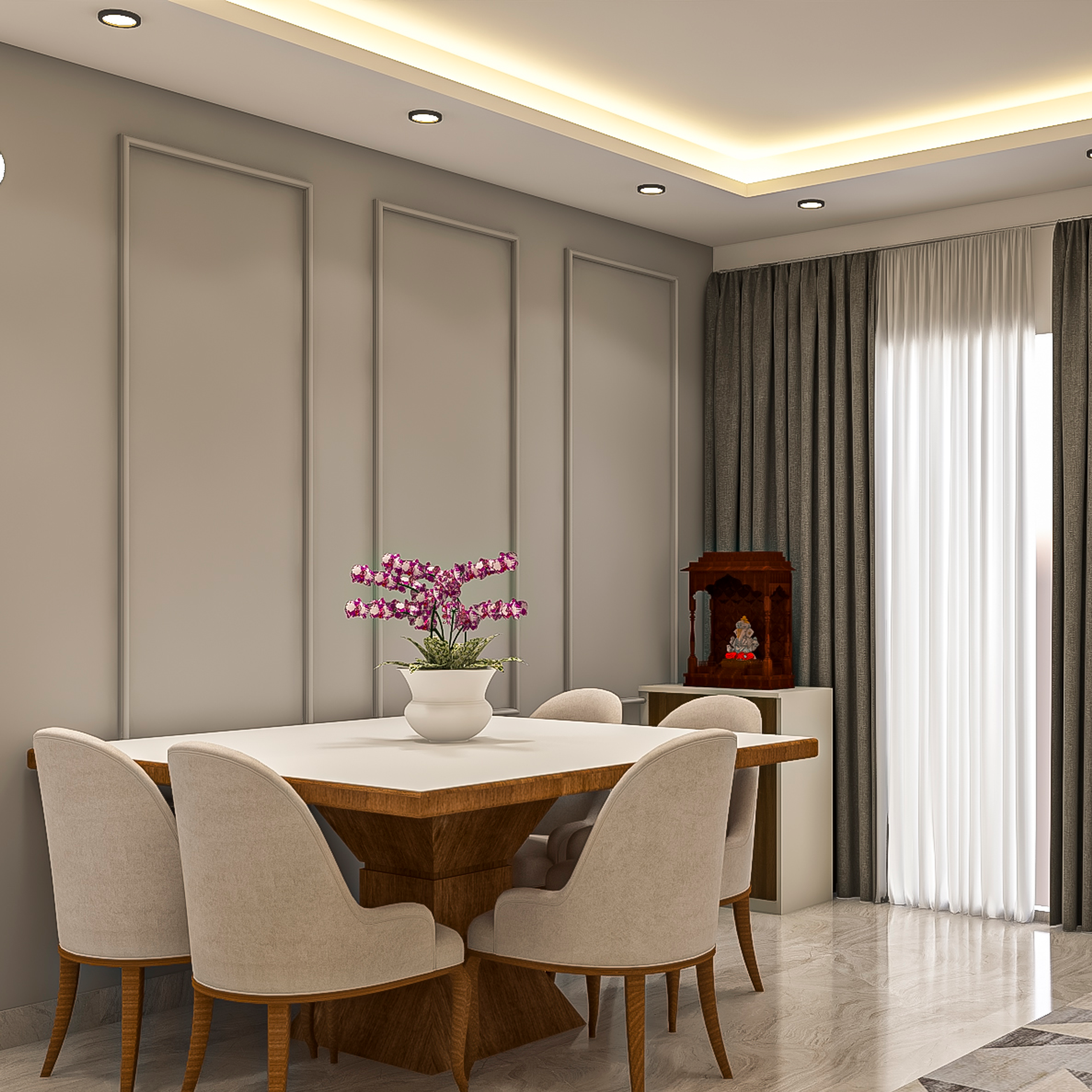 Minimal Dining Room Setup