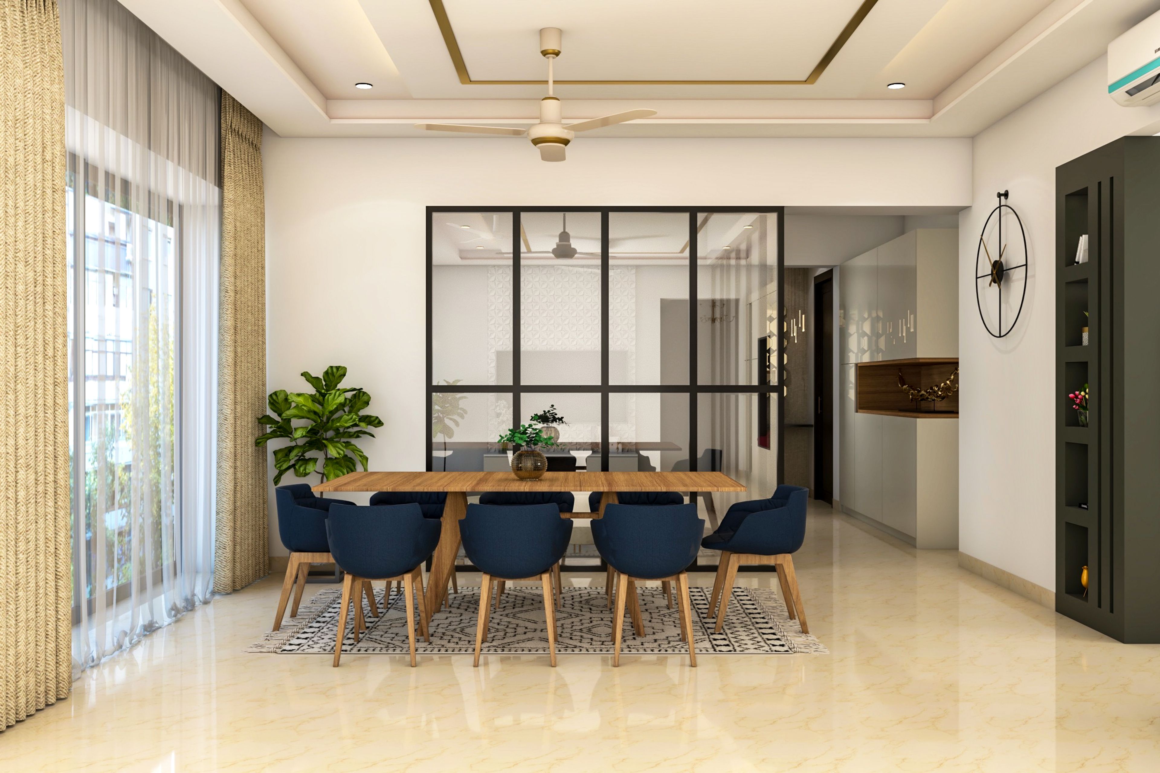 Spacious & Convenient Dining Room Design