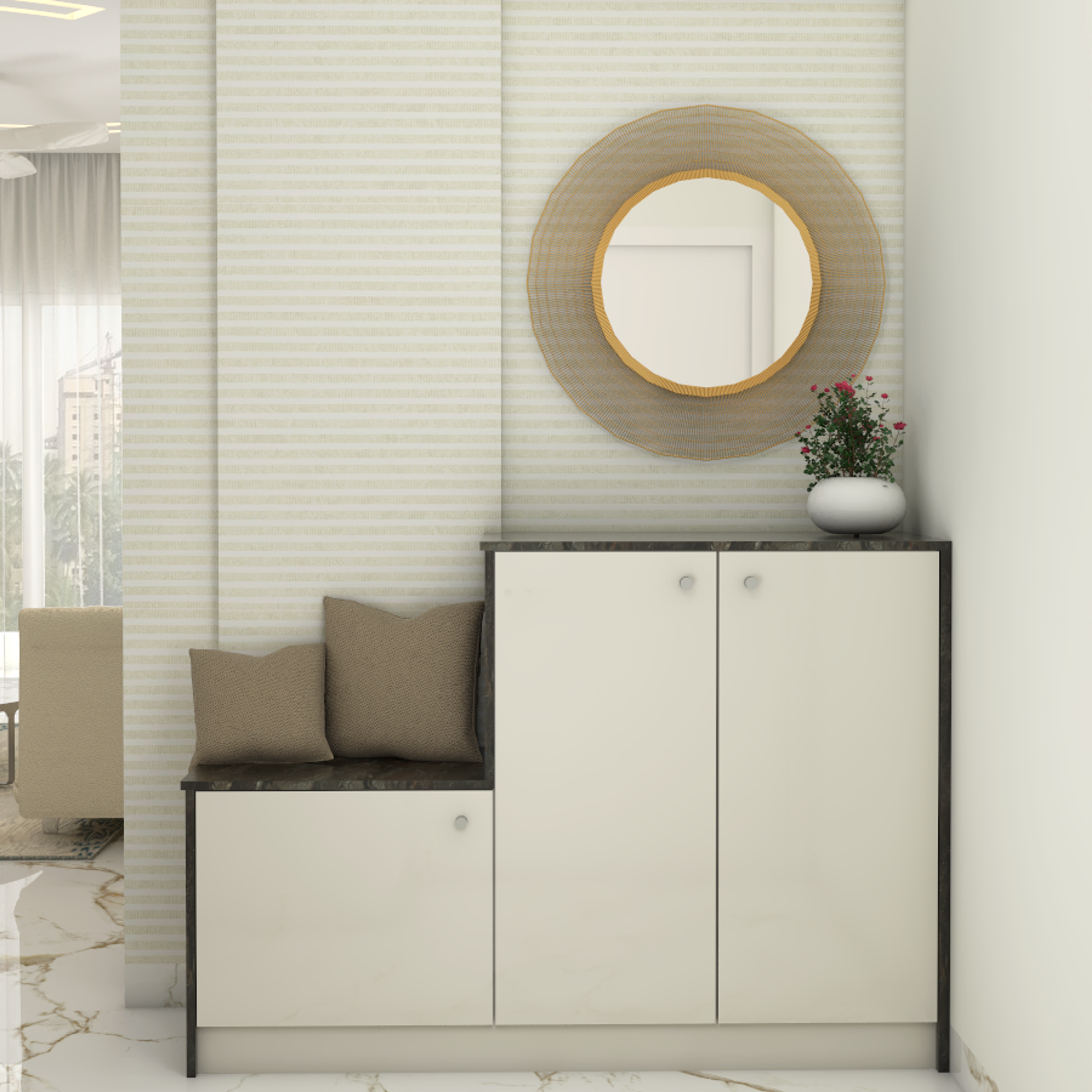 Budget-Friendly Foyer Area