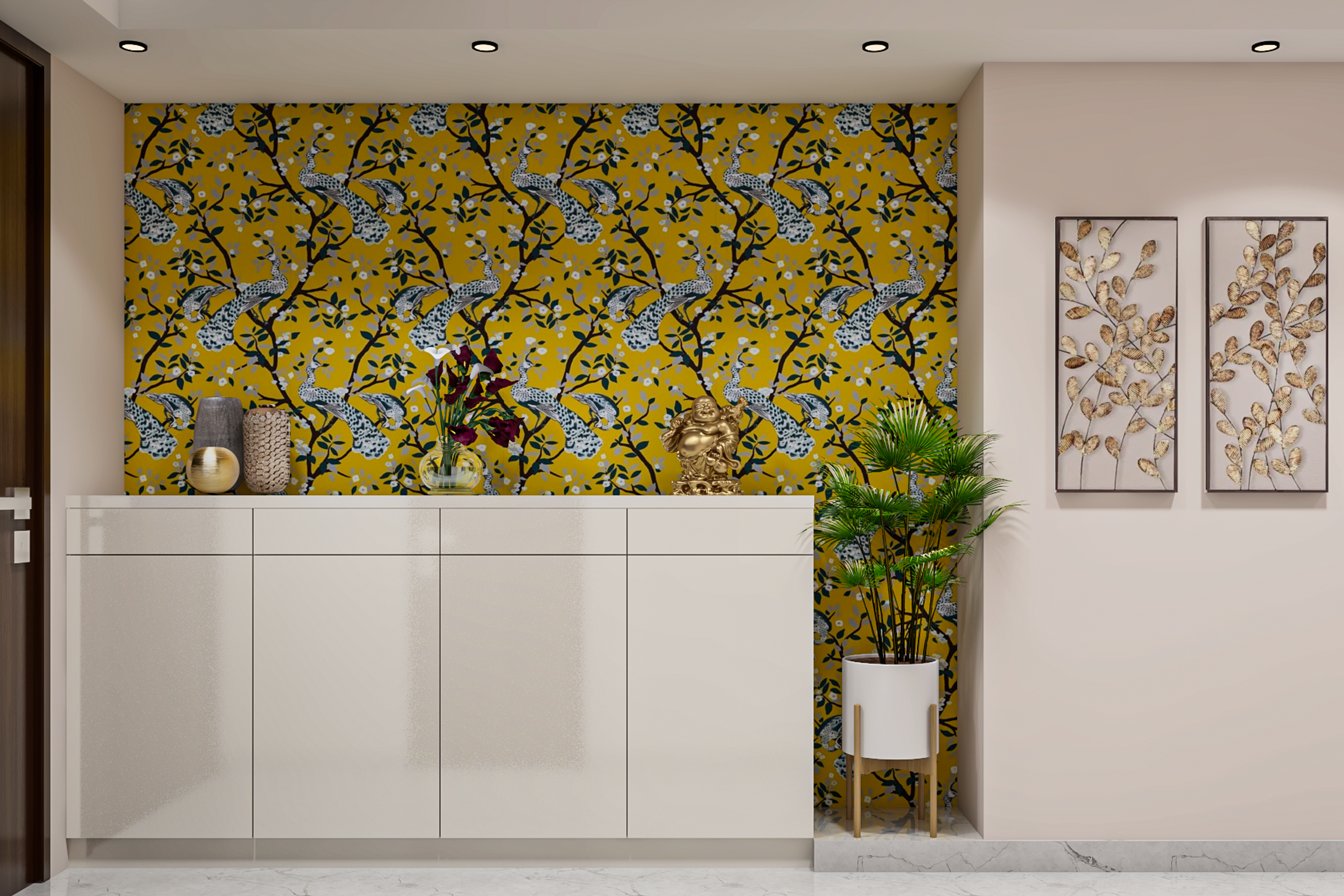 Vibrant Foyer Design