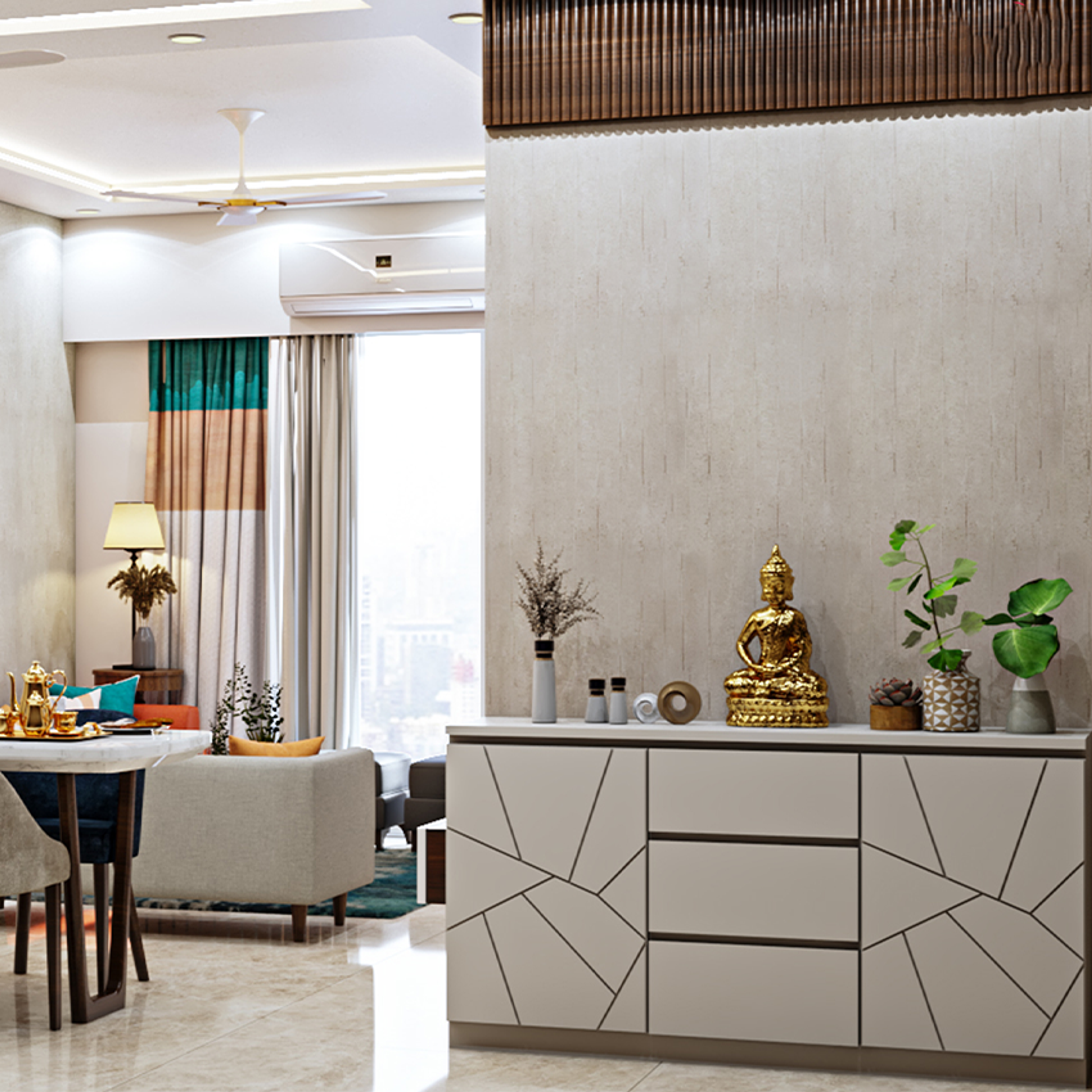 Sleek Foyer Interior Design - Livspace