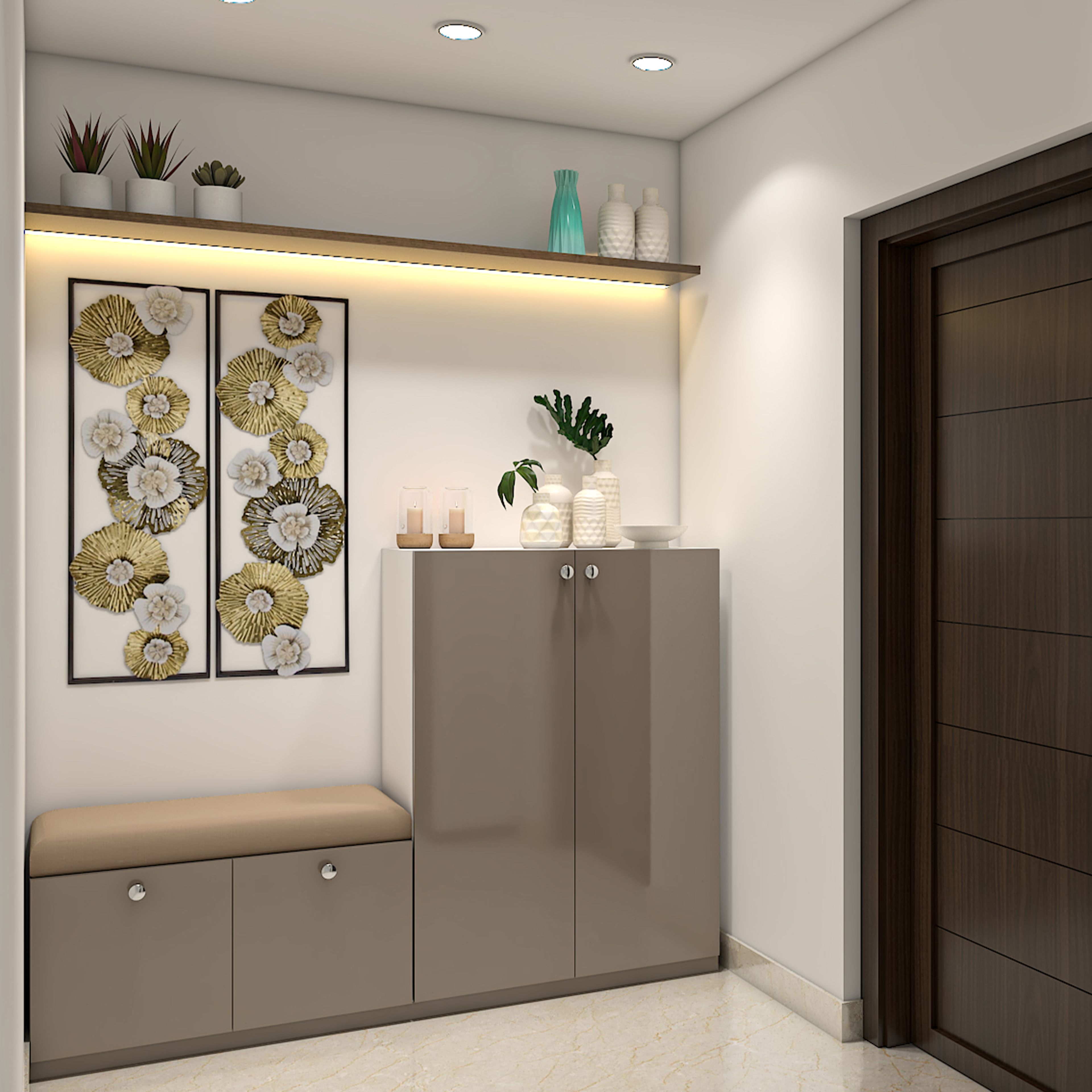 Chic and Warm Foyer Design Ideas - Livspace