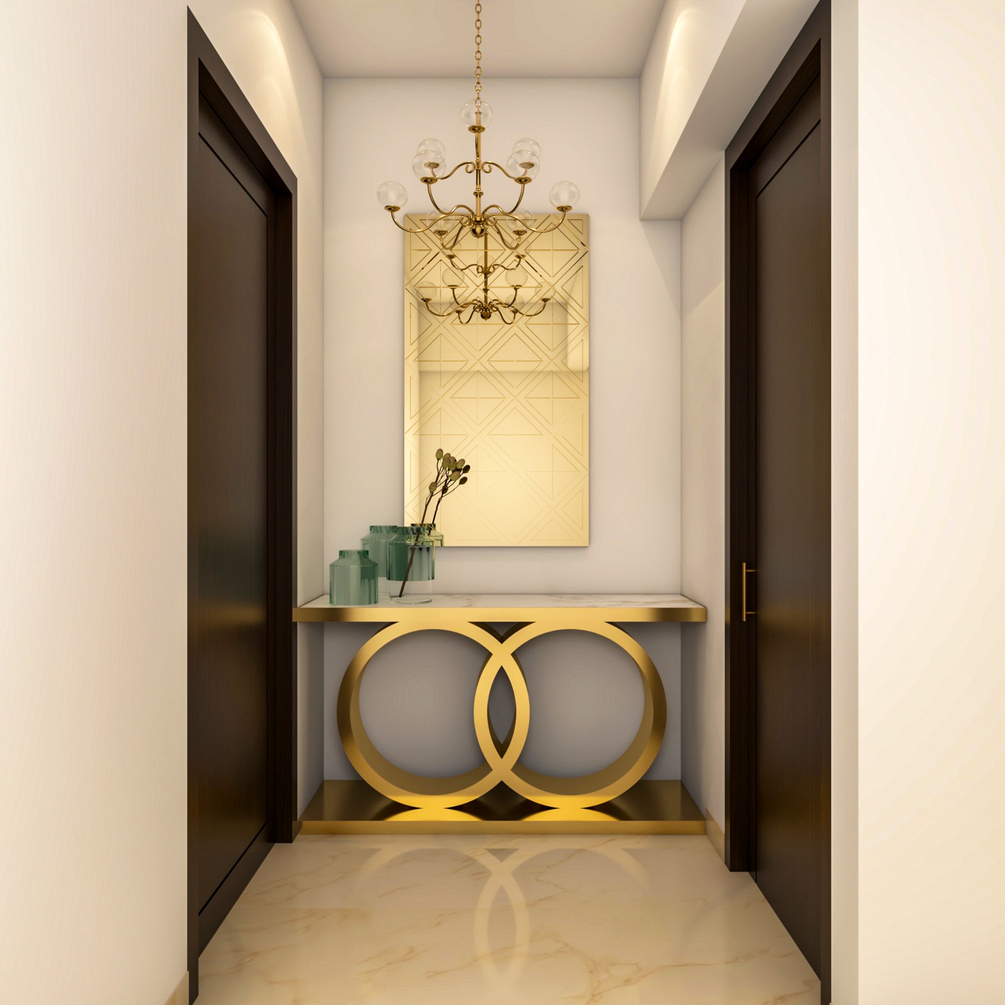 Modern and Stylish Foyer Area - Livspace