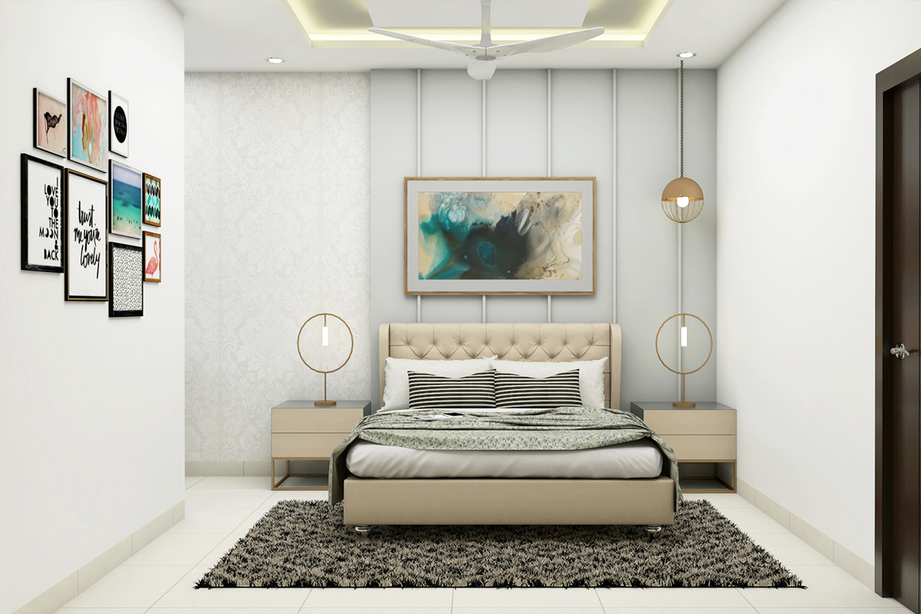 Spacious Modern Guest Room With Sleek Interiors