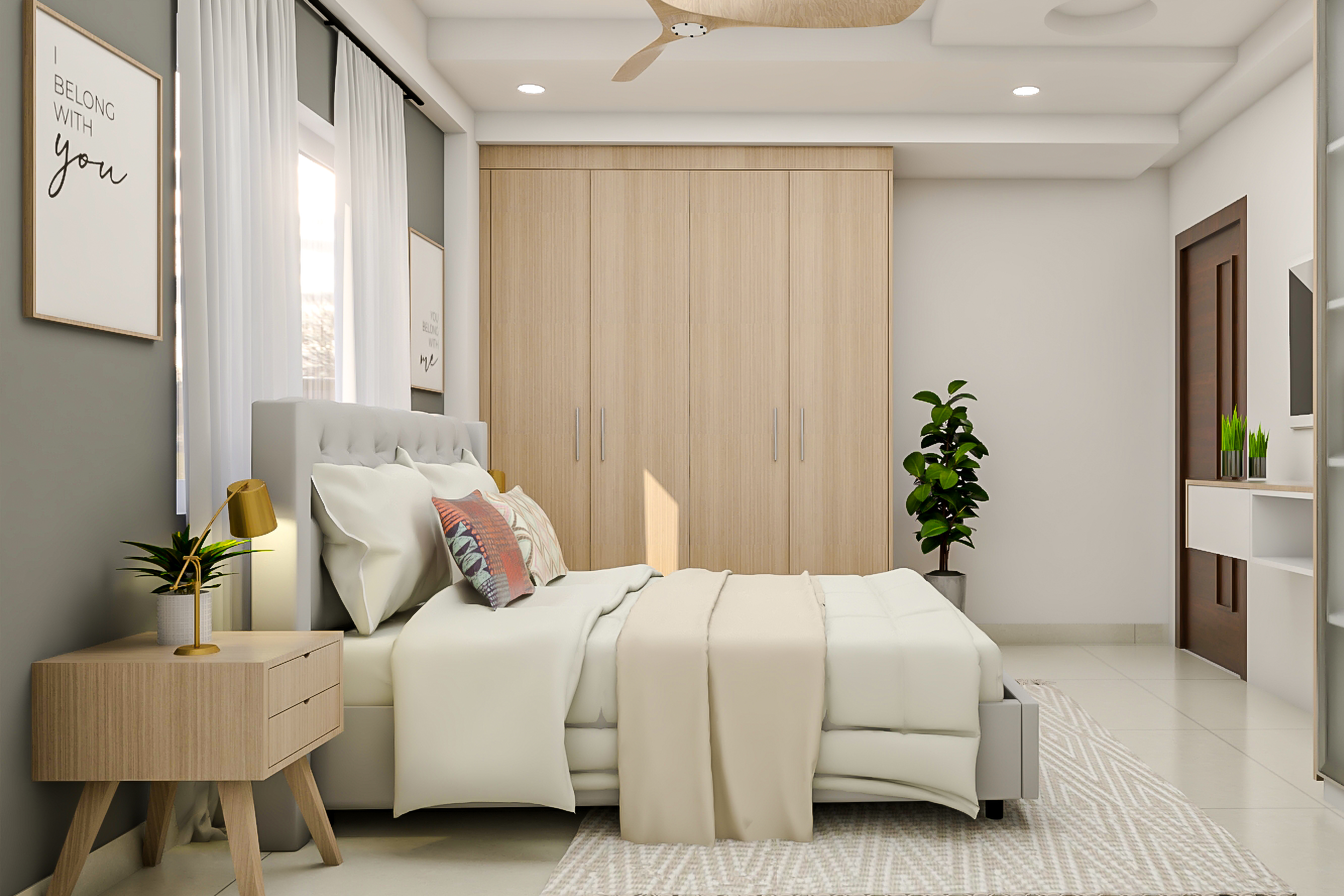 Low Maintenance Guest Bedroom With Modern Interiors - Livspace