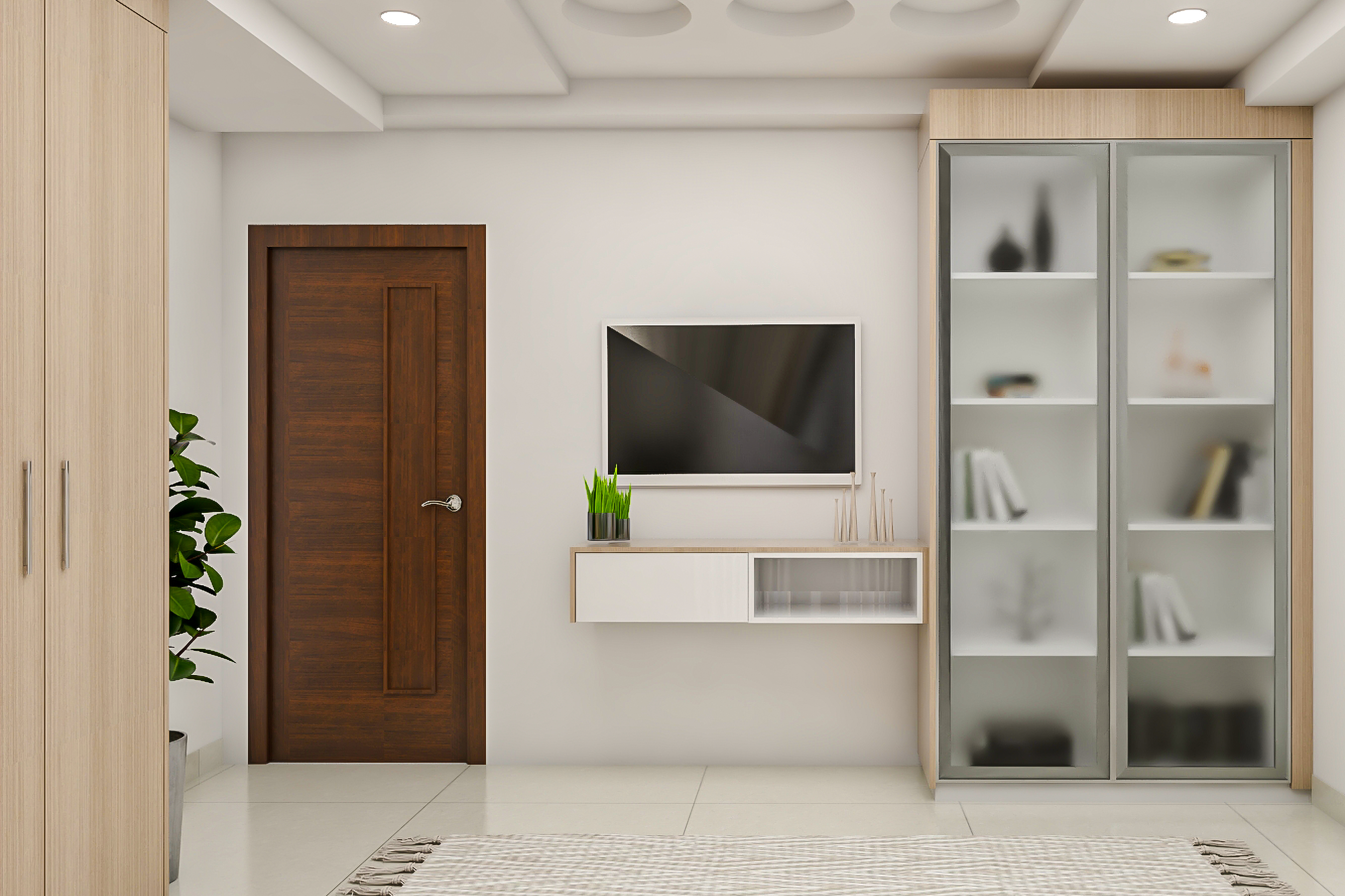 Low Maintenance Guest Bedroom With Modern Interiors - Livspace