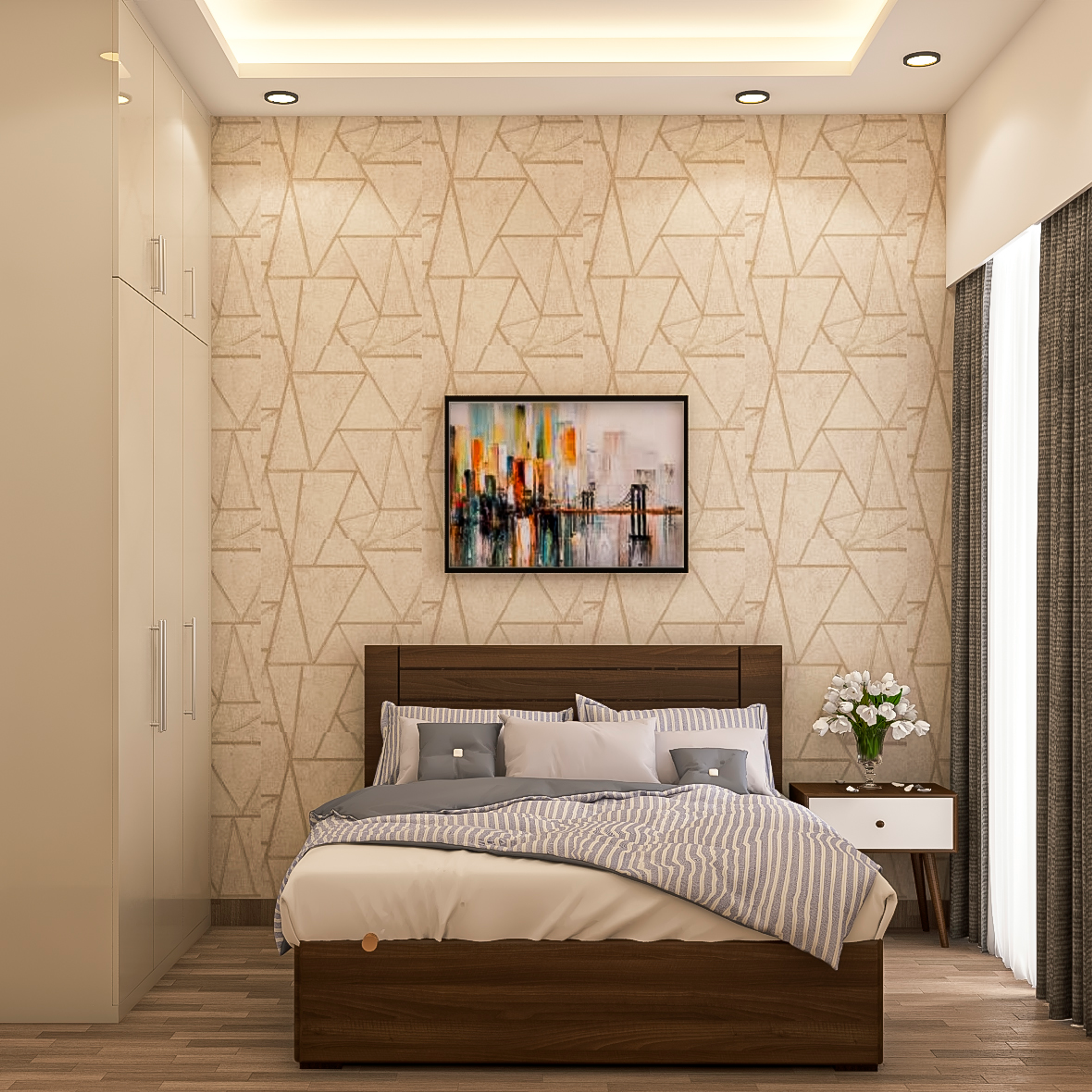 Modern Spacious Guest Bedroom Design Ideas