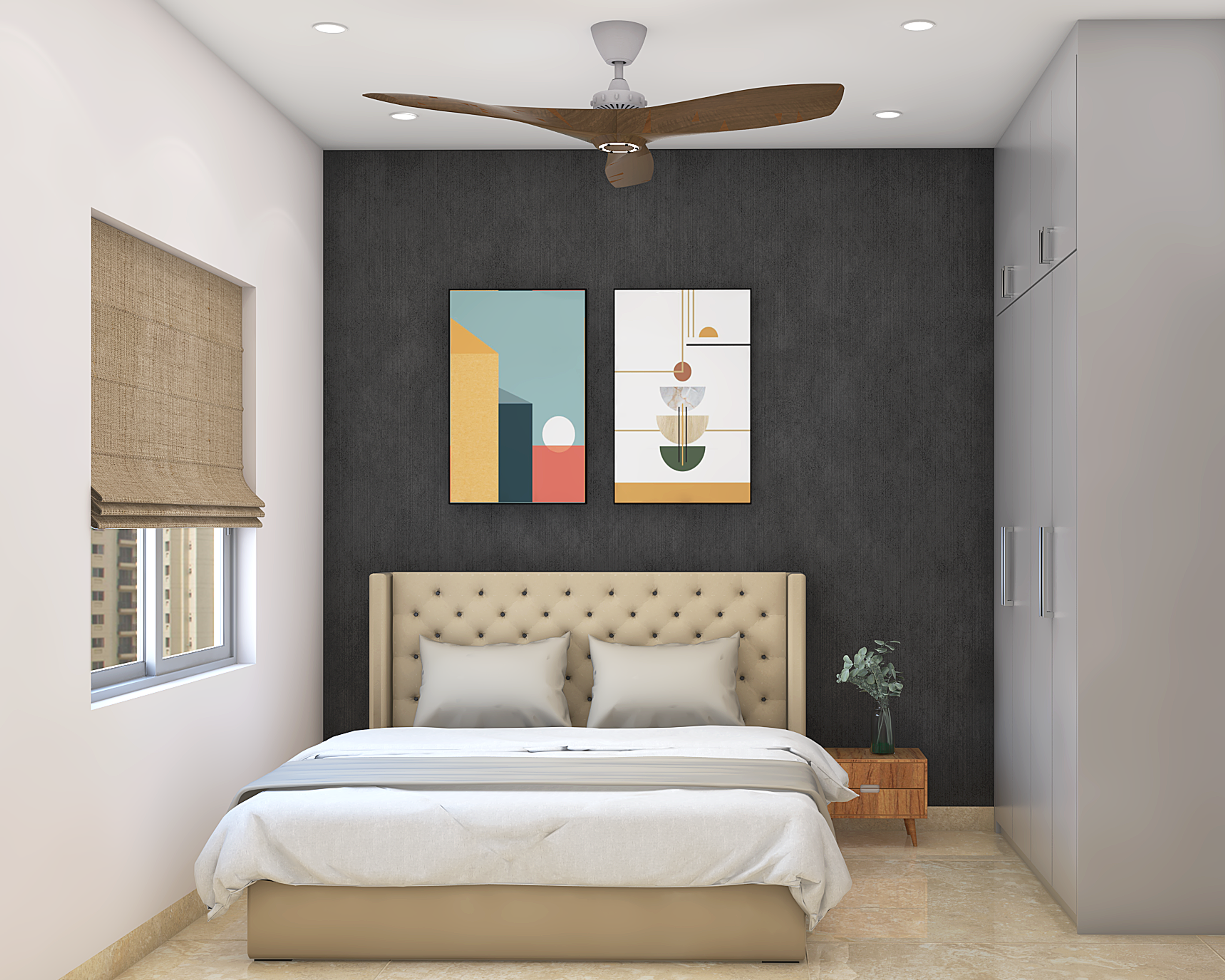 Compact Well Planned Guest Room Design