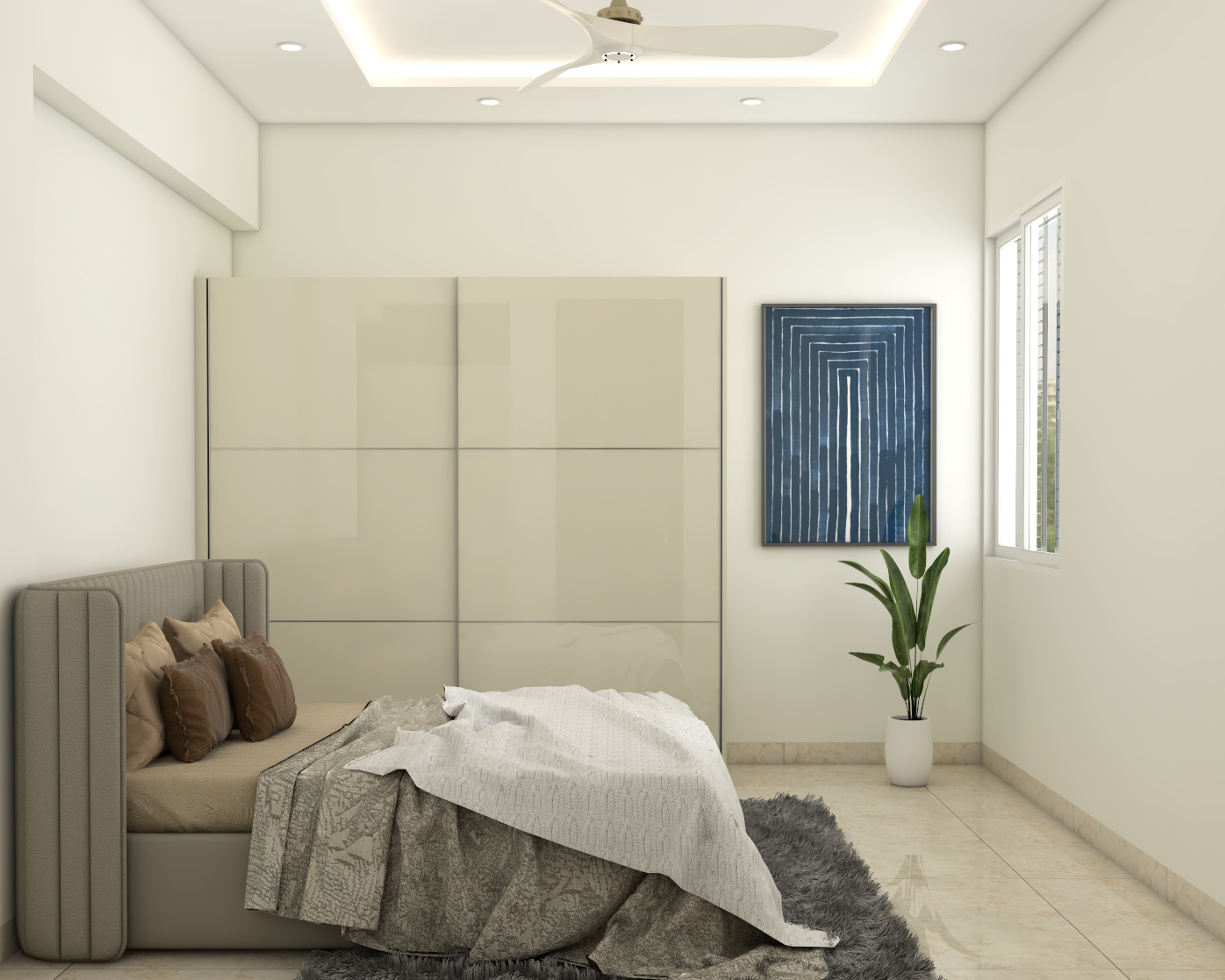 Modern Guest Bedroom Design For Spacious Layout