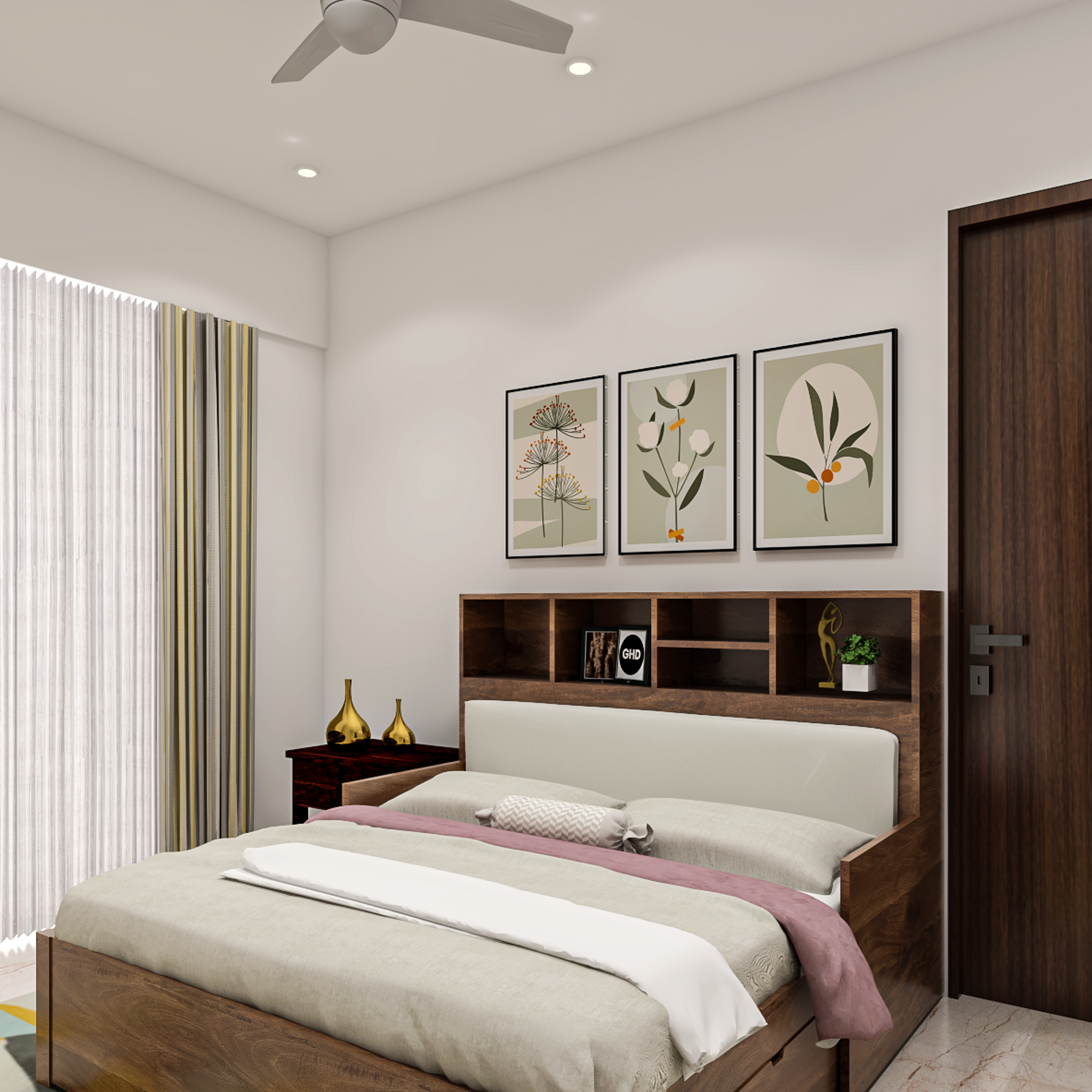 Modern Guest Room Designed For Convenience