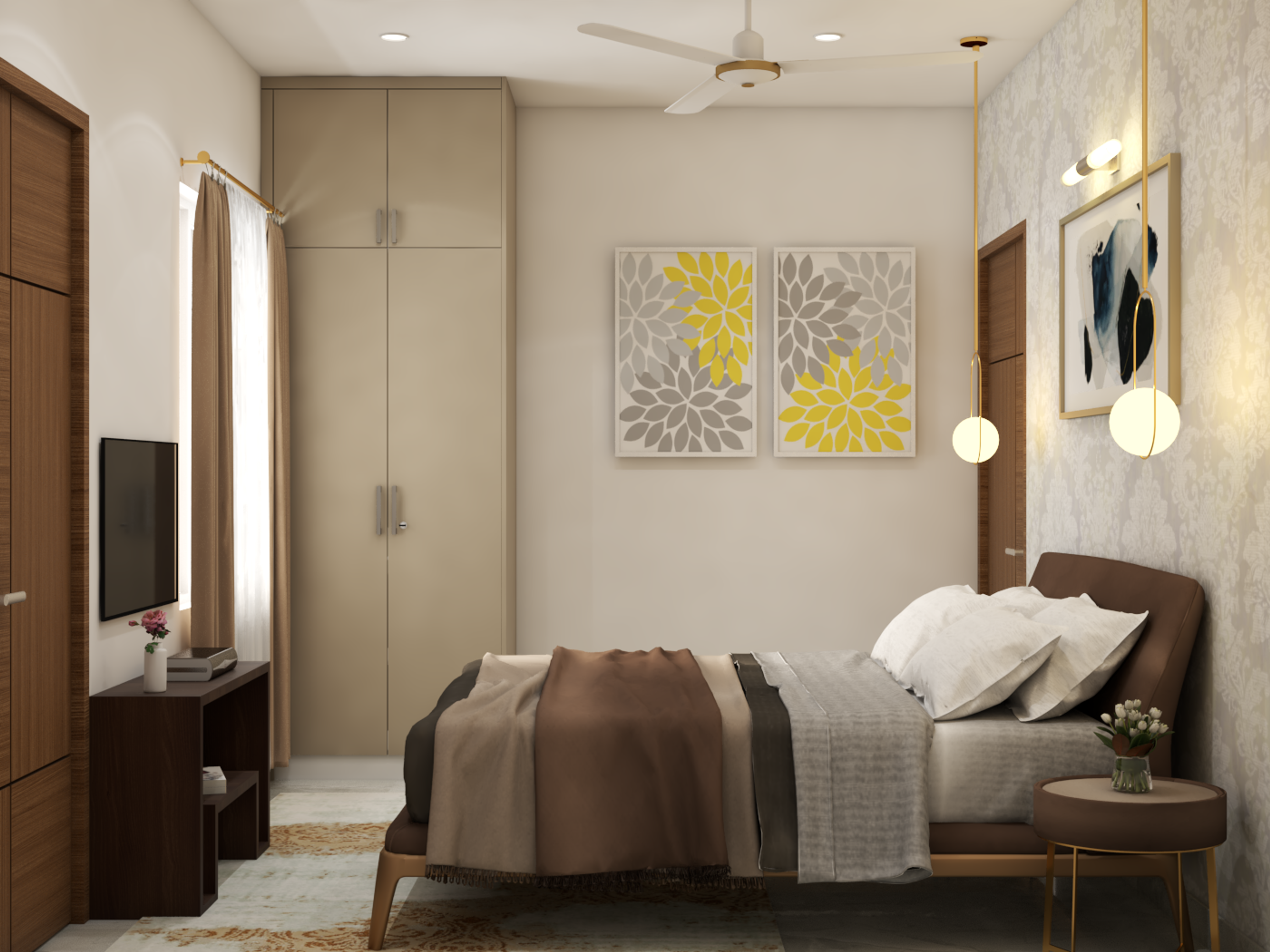 Budget-Friendly Modern Guest Bedroom Ideas - Livspace