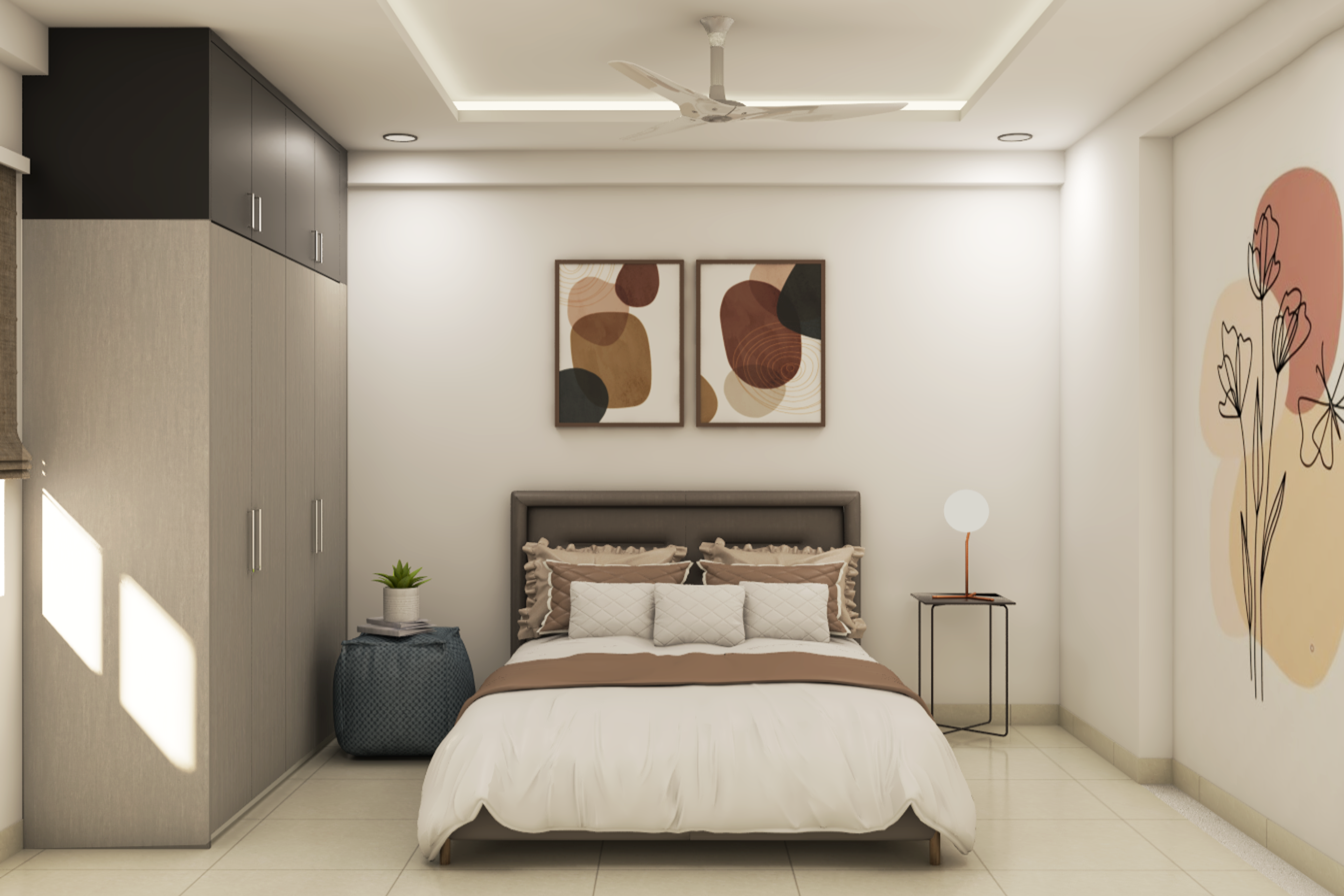 Contemporary Spacious Guest Bedroom Ideas