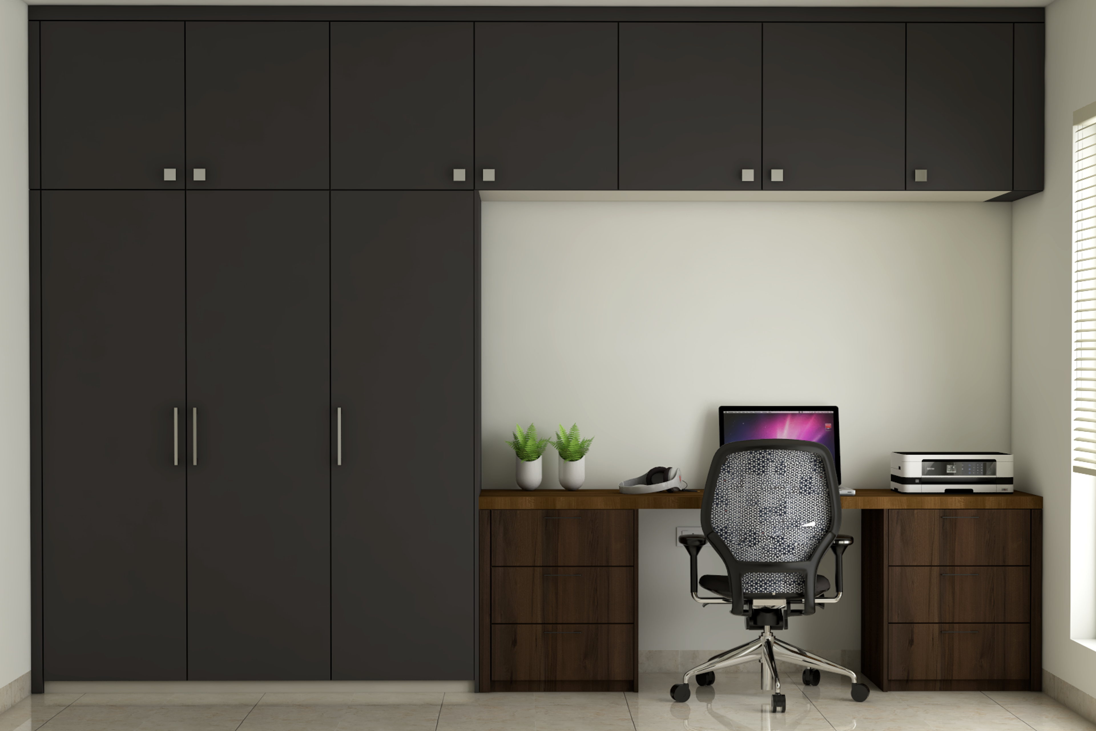 Multi-functional Modern Spacious Home Office Interior Design