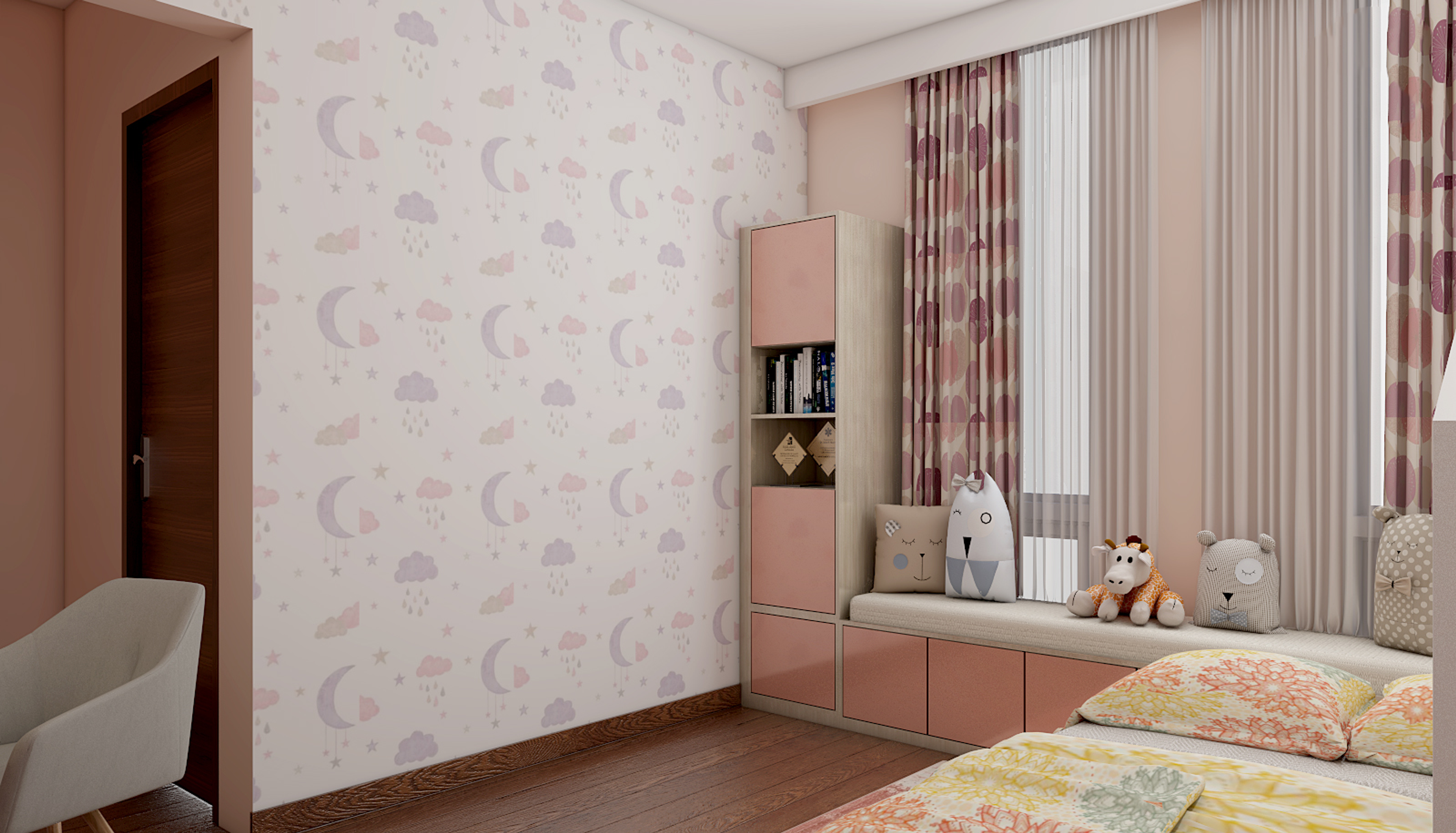 Victorian Theme Compact Size Kids Bedroom