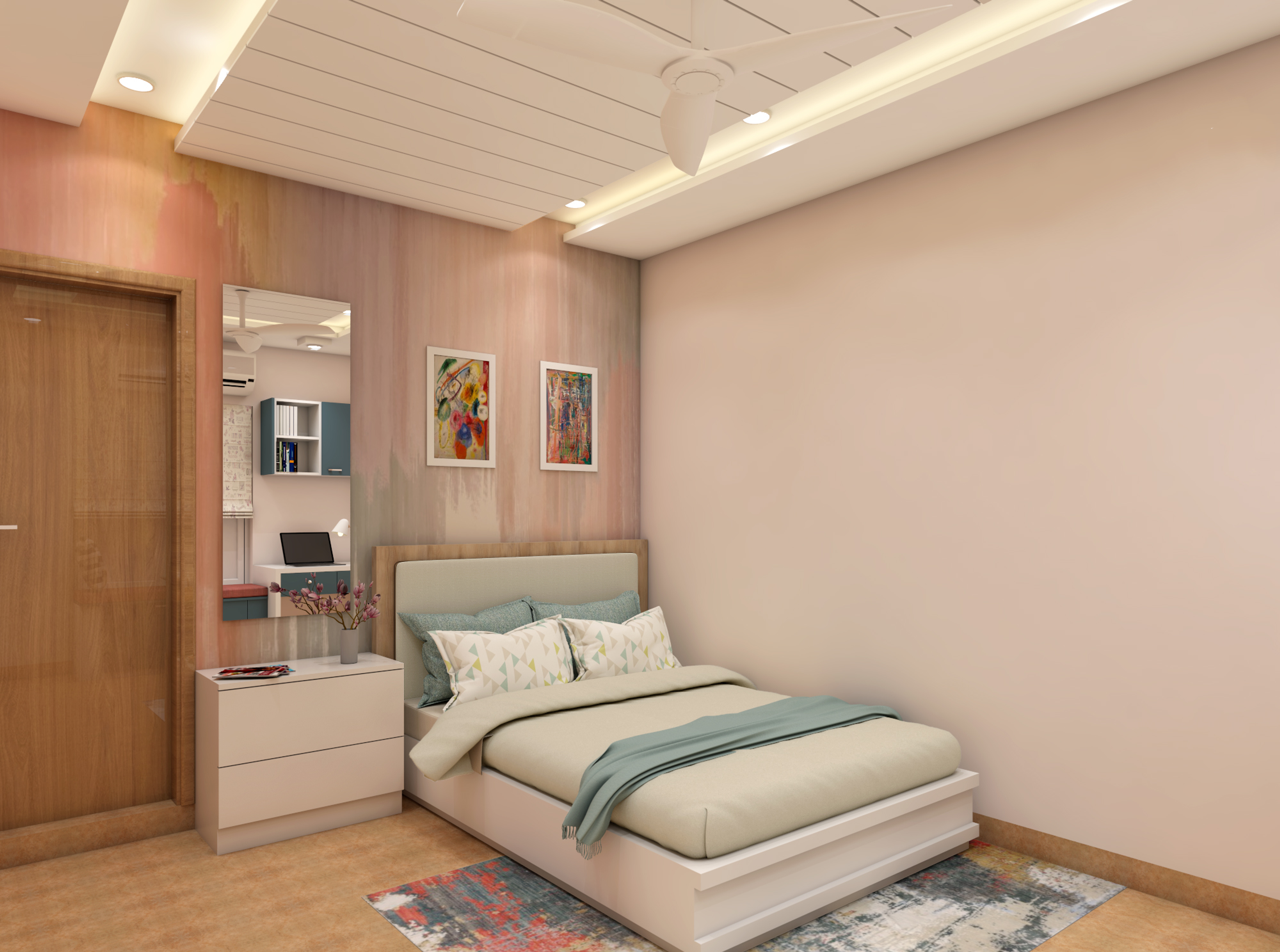 Transitional Kids Bedroom – Livspace