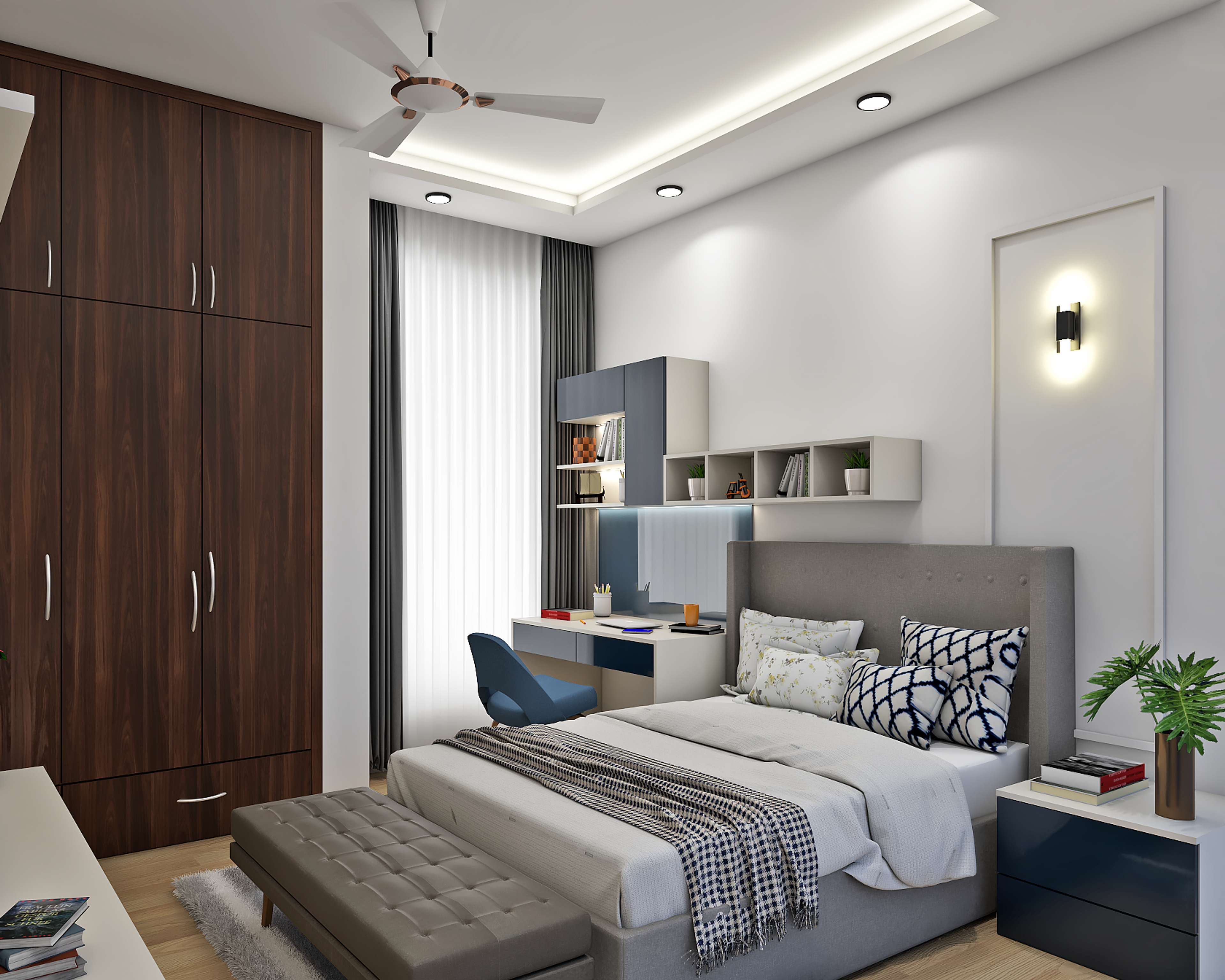 Contemporary Kids Bedroom - Livspace