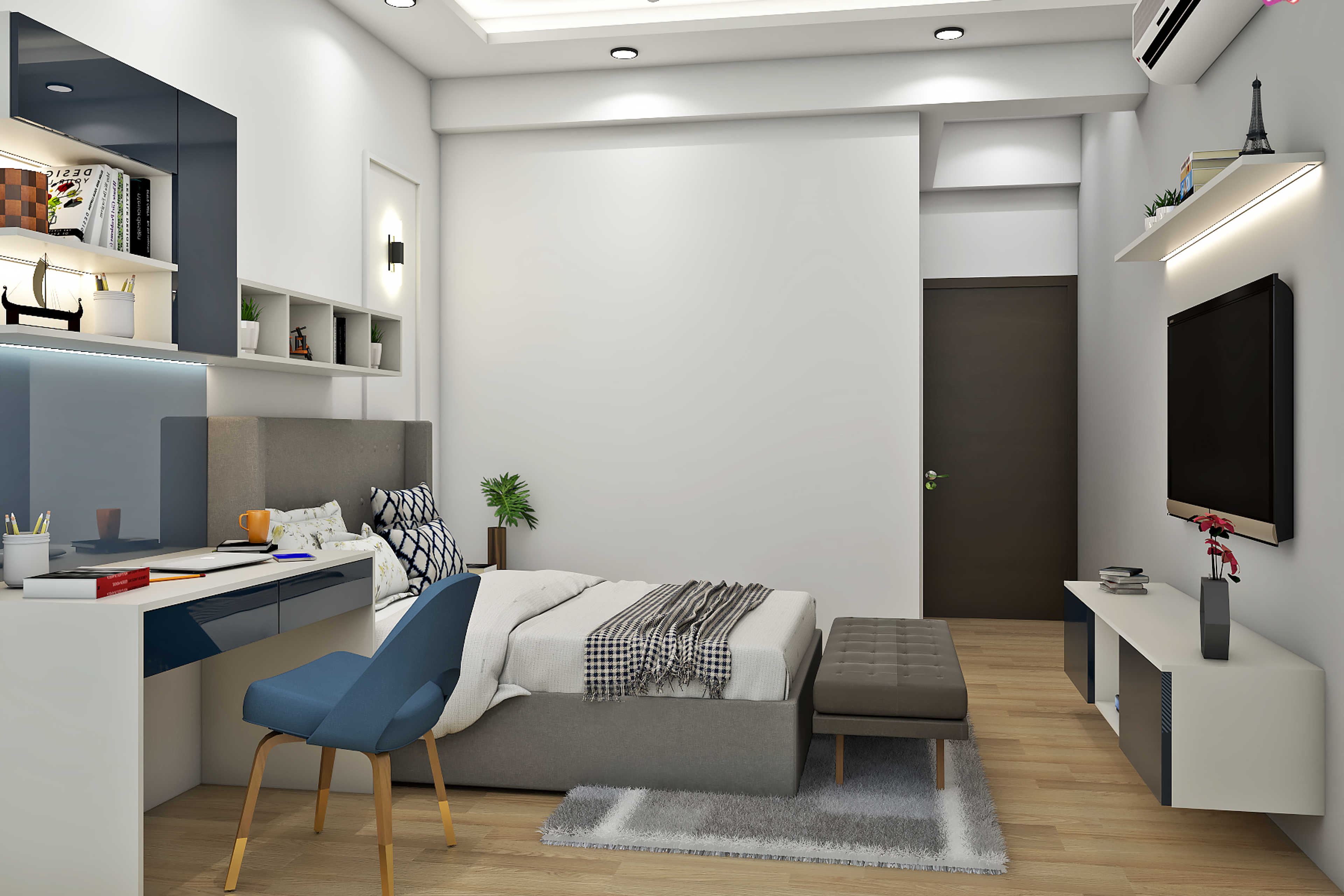 Contemporary Kids Bedroom - Livspace