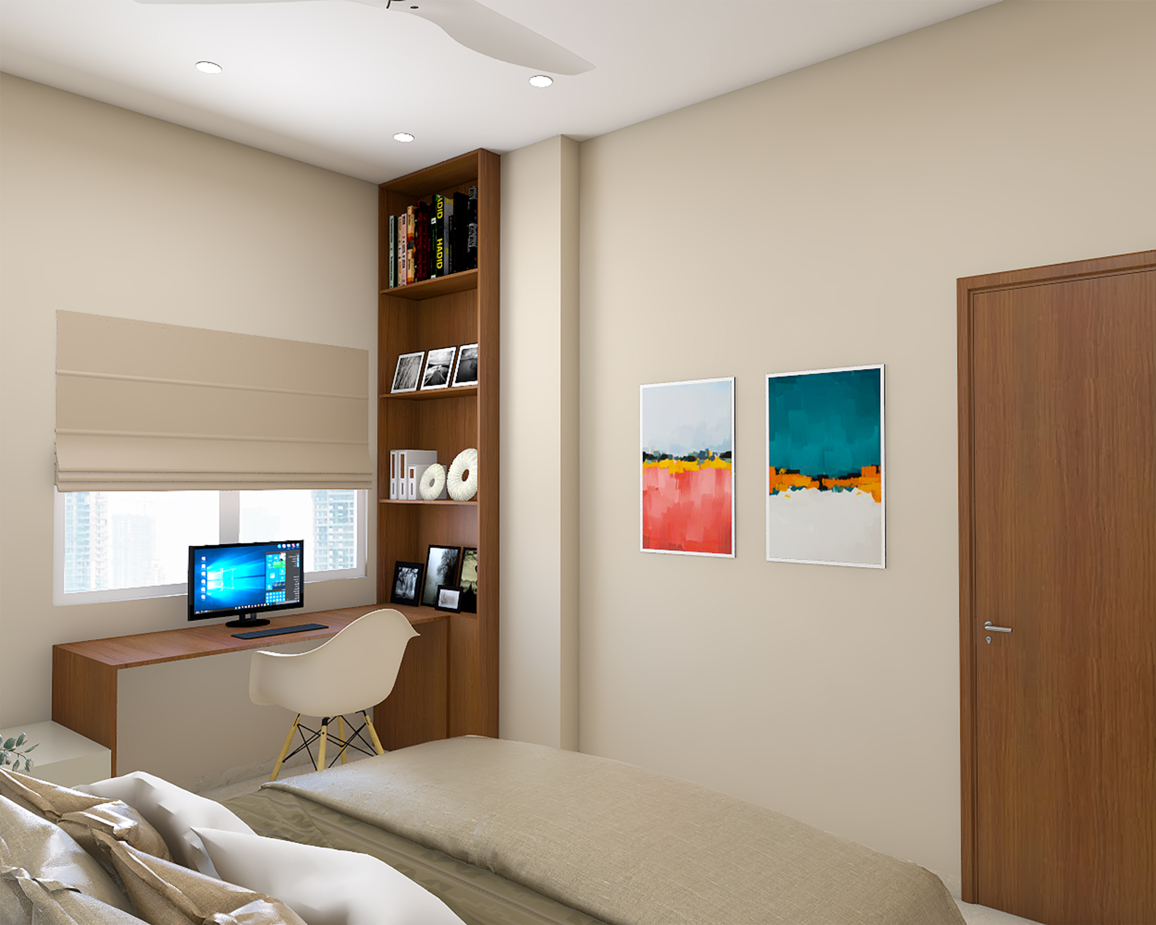 Spacious Modern Style Kids Bedroom