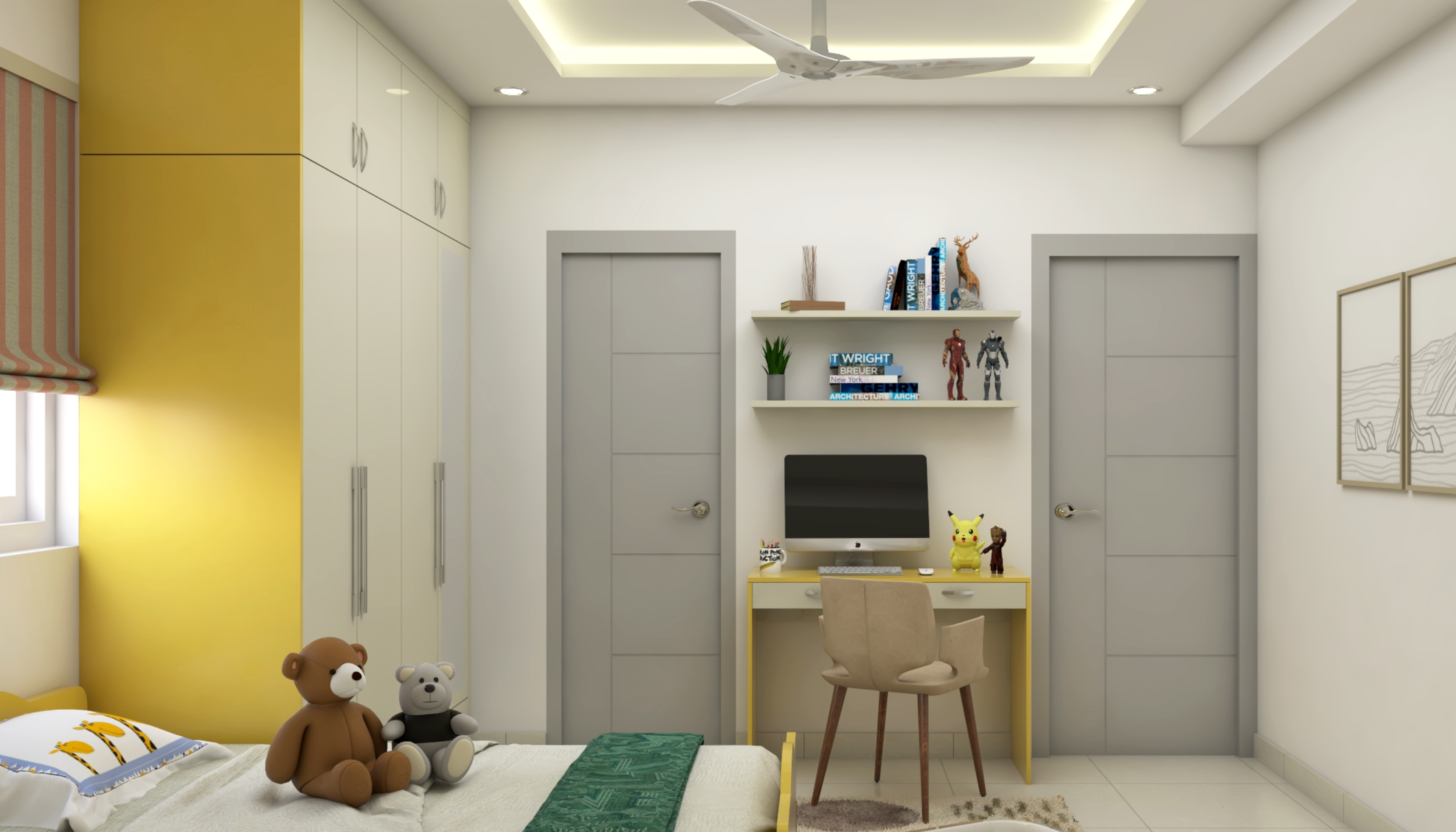 Compact Modern Kids Bedroom
