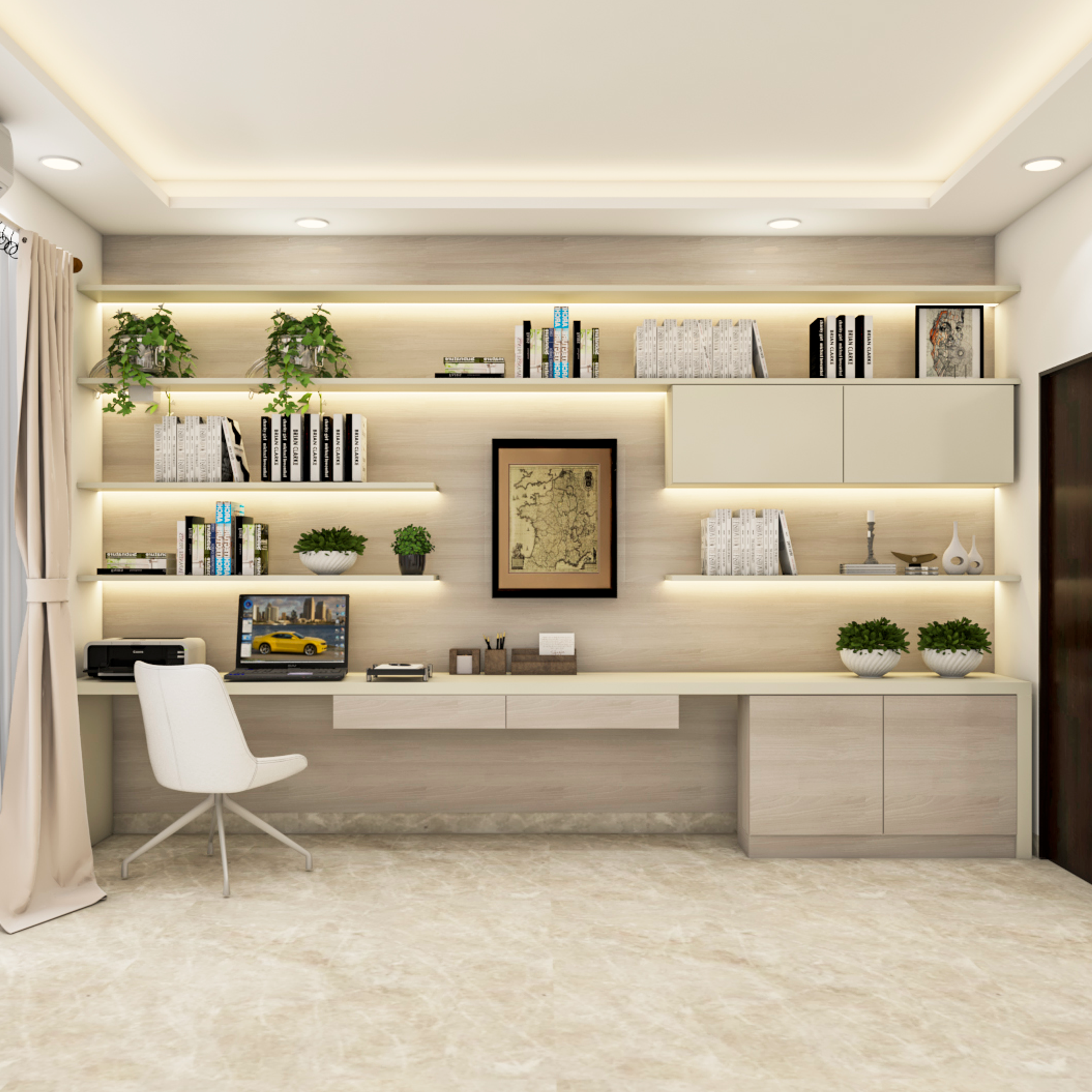 Modern Style Spacious Kids Bedroom